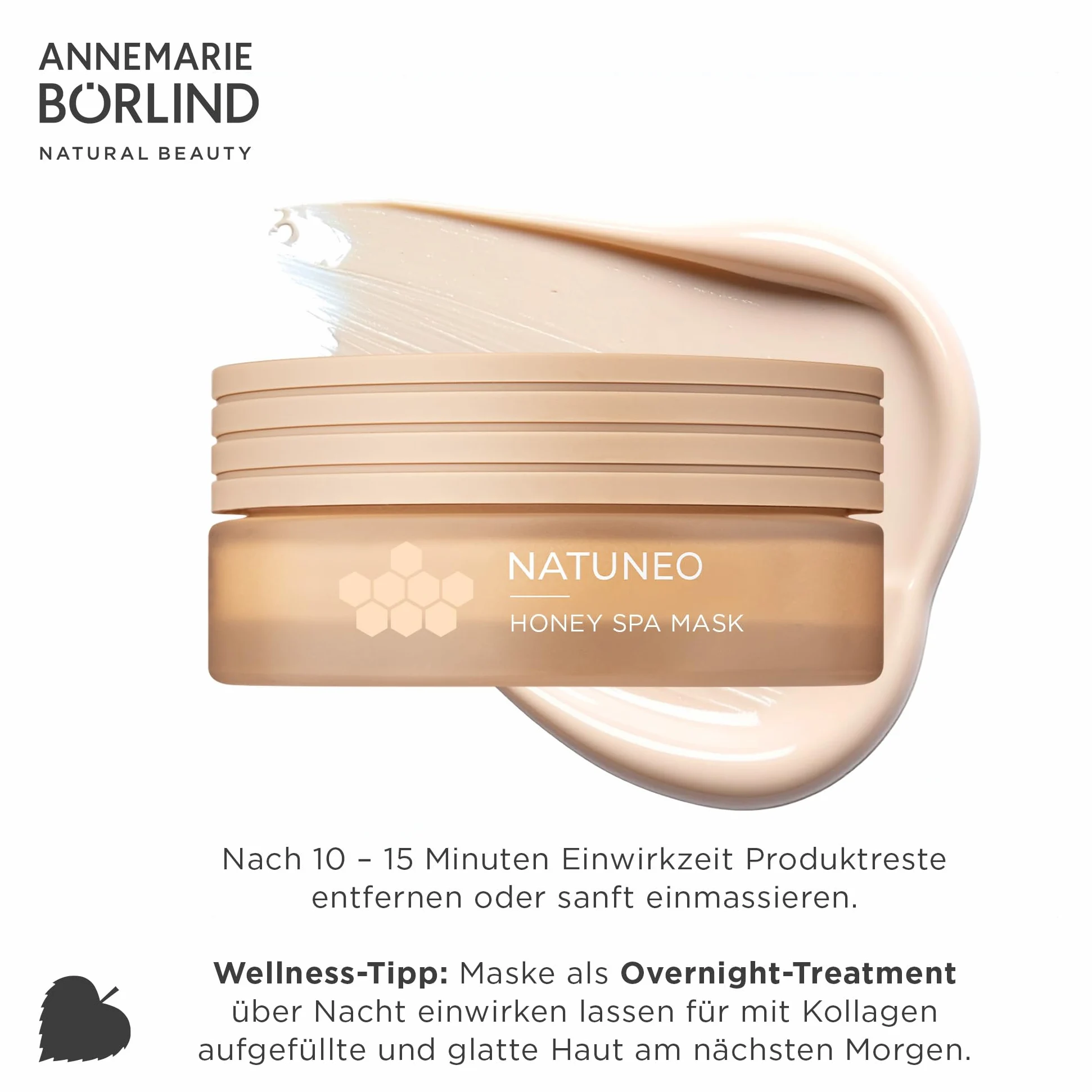 ANNEMARIE BÖRLIND NATUNEO HONEY SPA MASK (50 ml) - Protege y fortalece la piel, reduce las arrugas e hidrata, con textura aireada y sedosa