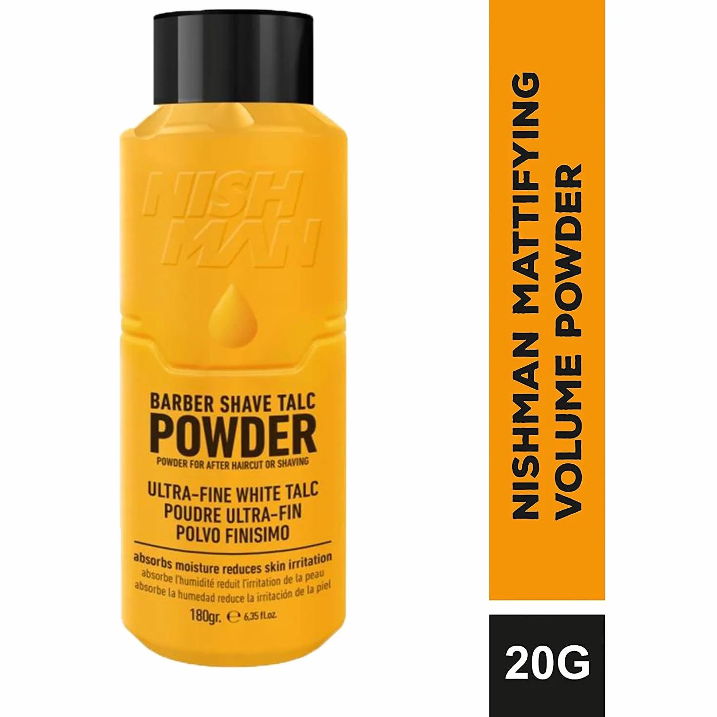 NISHMAN Barber Shave Talk Polvo 180g - Polvo de Afeitado para Barberos