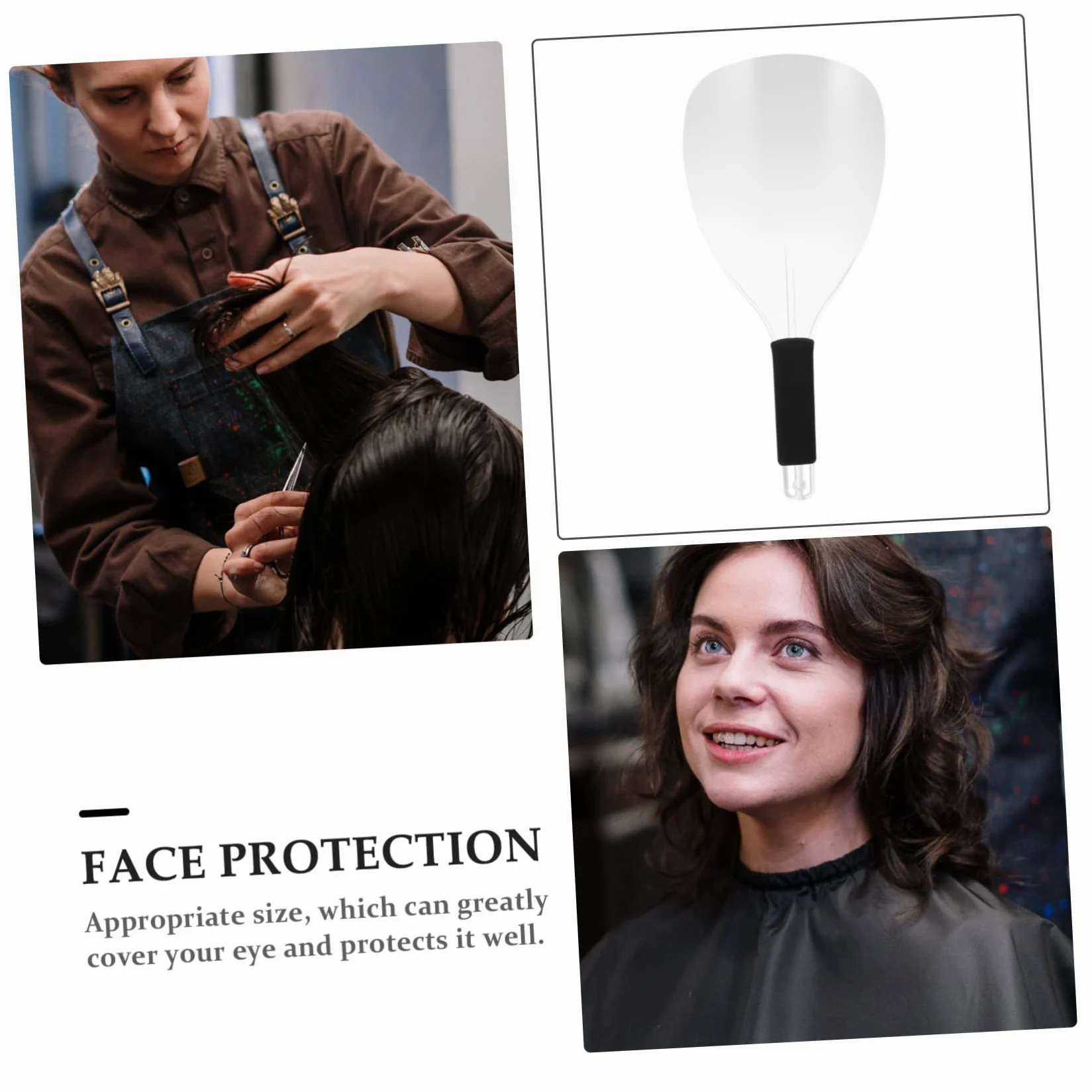 Beaupretty 8piezas Máscaras Faciales Para Peluquería Escudo De Spray Para Cabello Herramienta De Protección Para Corte De Pelo y Casa o Salón