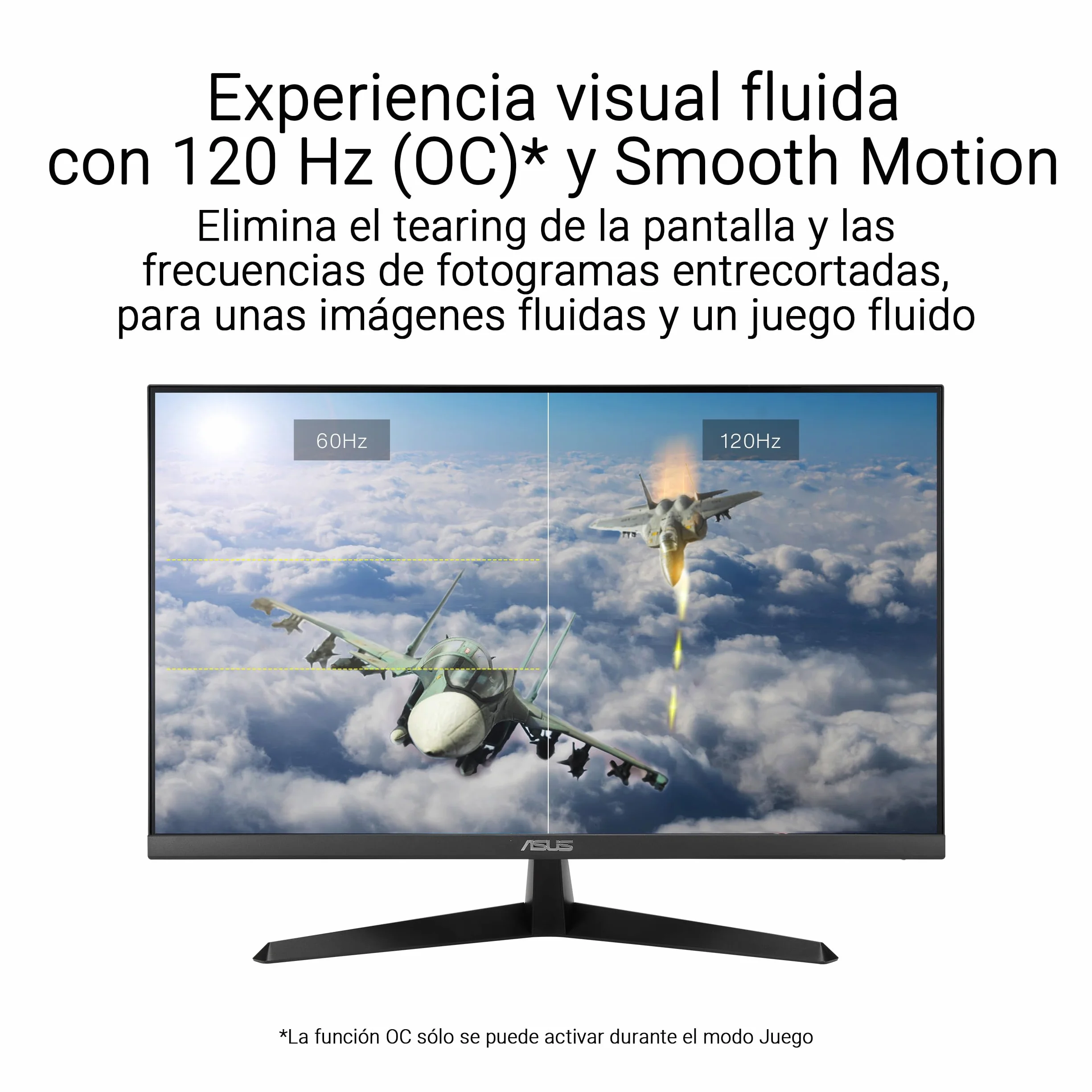 ASUS VY249HGR Monitor Gaming 23.8" FHD 1920x1080 IPS 120Hz 1ms Adaptive Sync Eye Care Plus