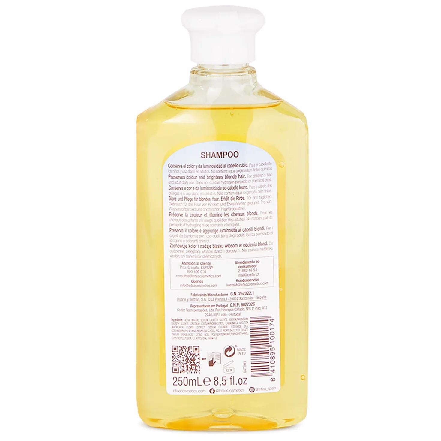 Camomila Intea Champú infantil Reflejos rubios 250 ml