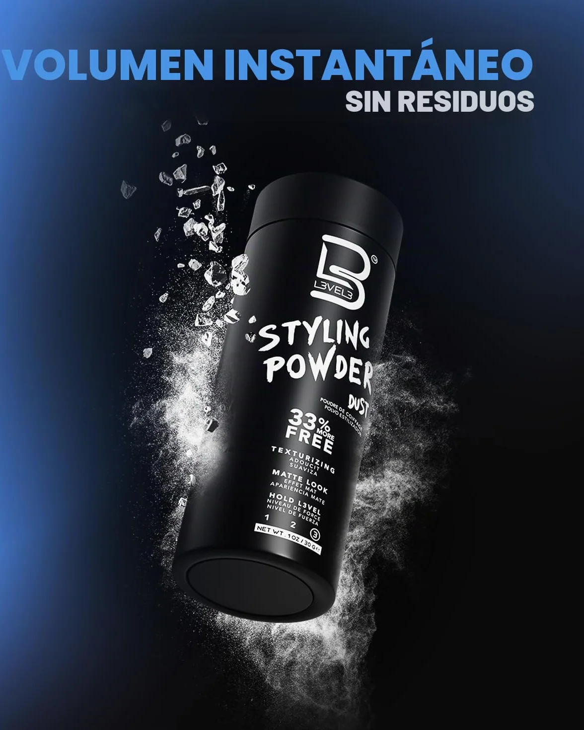 L3VEL3 Styling Powder For Men 1 oz