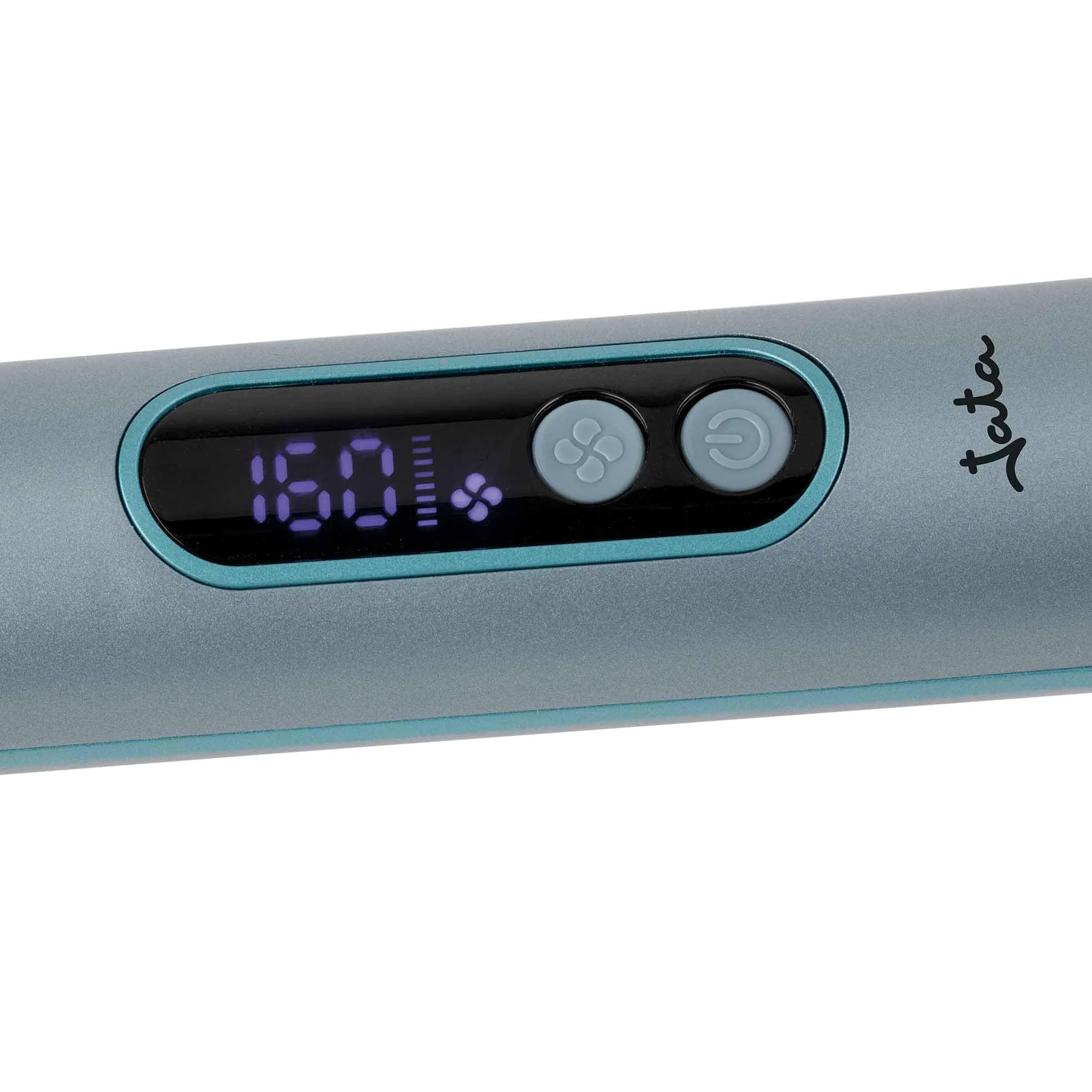 JATA JBPP1588 - Plancha de Pelo y Rizador con Aire, Tecnología Cool Air, Placas Cerámicas Flotantes, 4 Temperaturas 140-200ºC, Alisador y Rizador Profesional