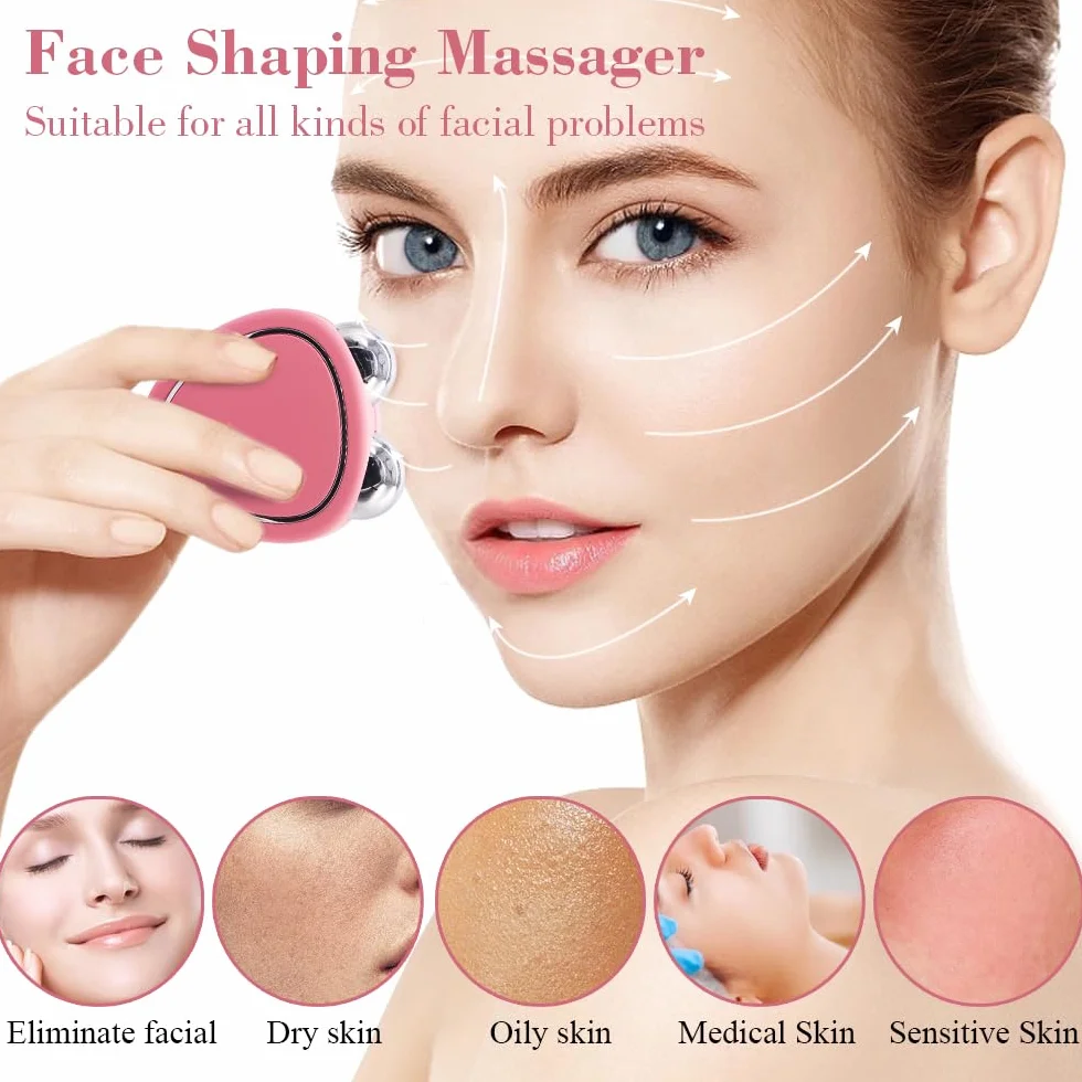 Masajeador Facial Microcorriente Antiarrugas Lifting USB