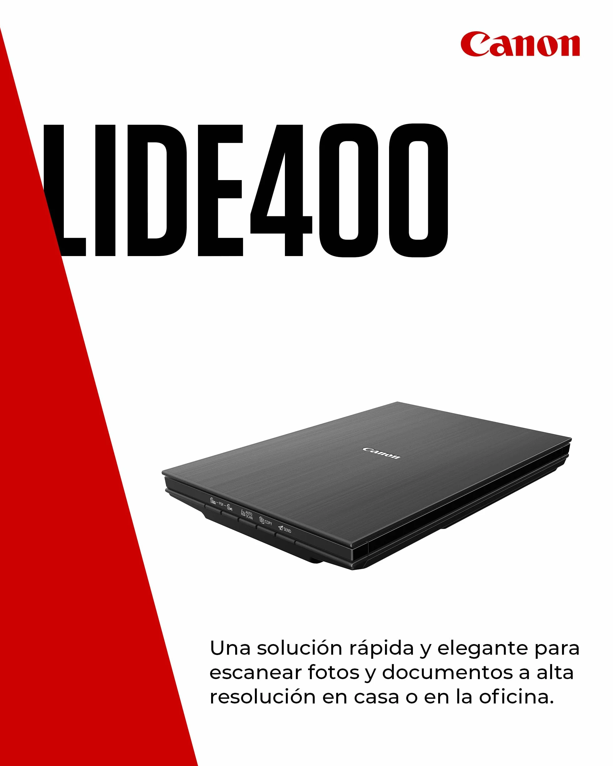 Canon CanoScan LiDE 400 Escáner Plano A4 4800x4800ppp Negro