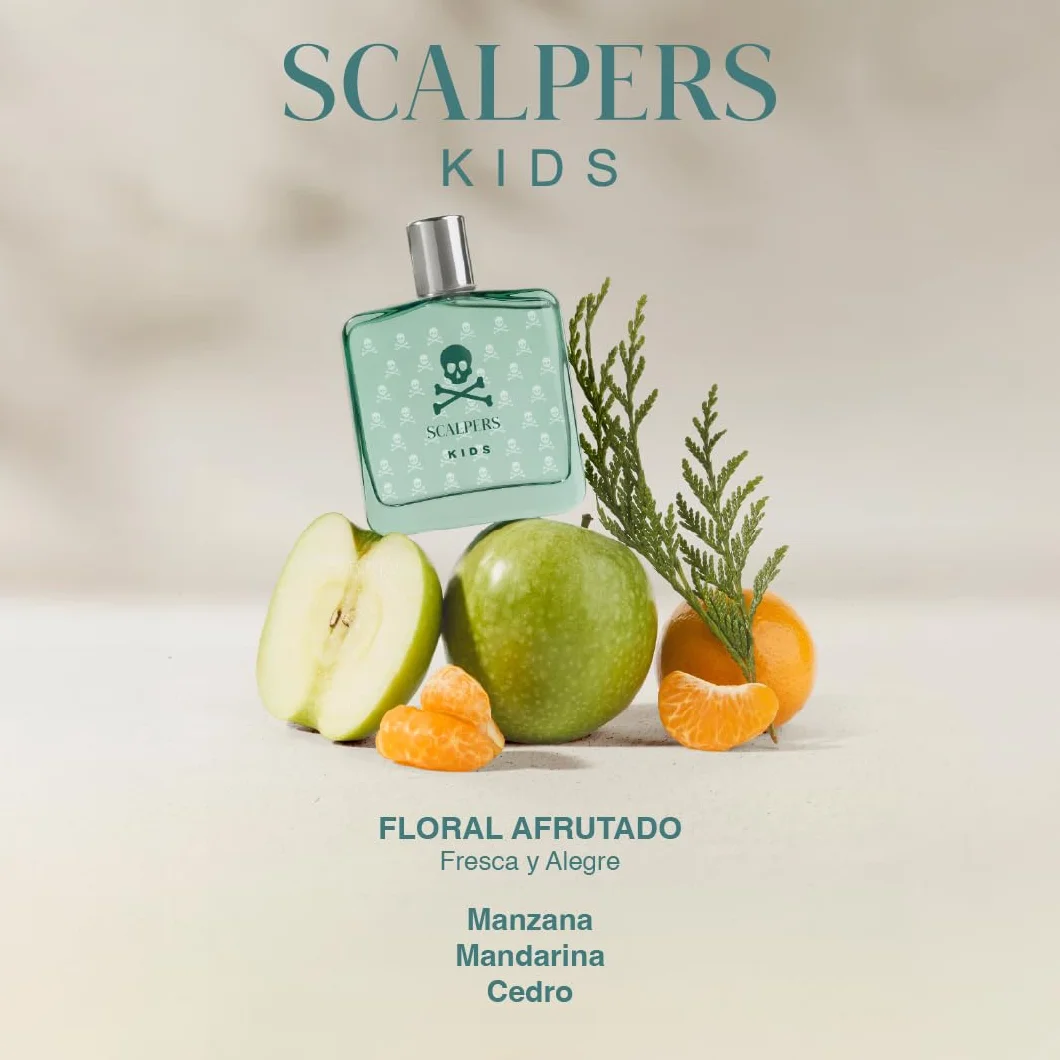 Scalpers Kids Boy 100 ml Eau de Toilette para Niños Aroma Fresco Refrescante