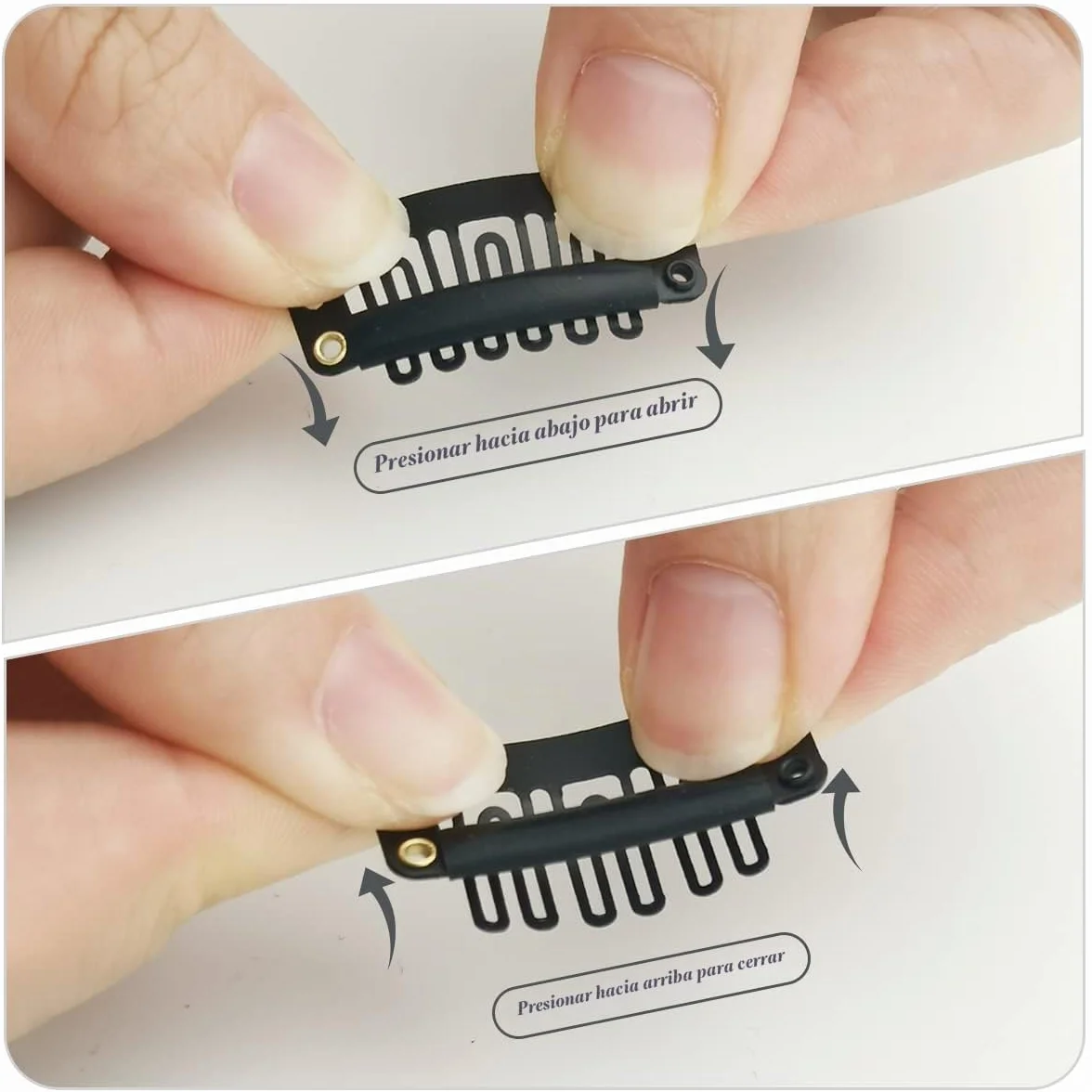Dreamlover Clips de Pelucas Pinzas para Extensiones de Pelo Negro 30 Piezas
