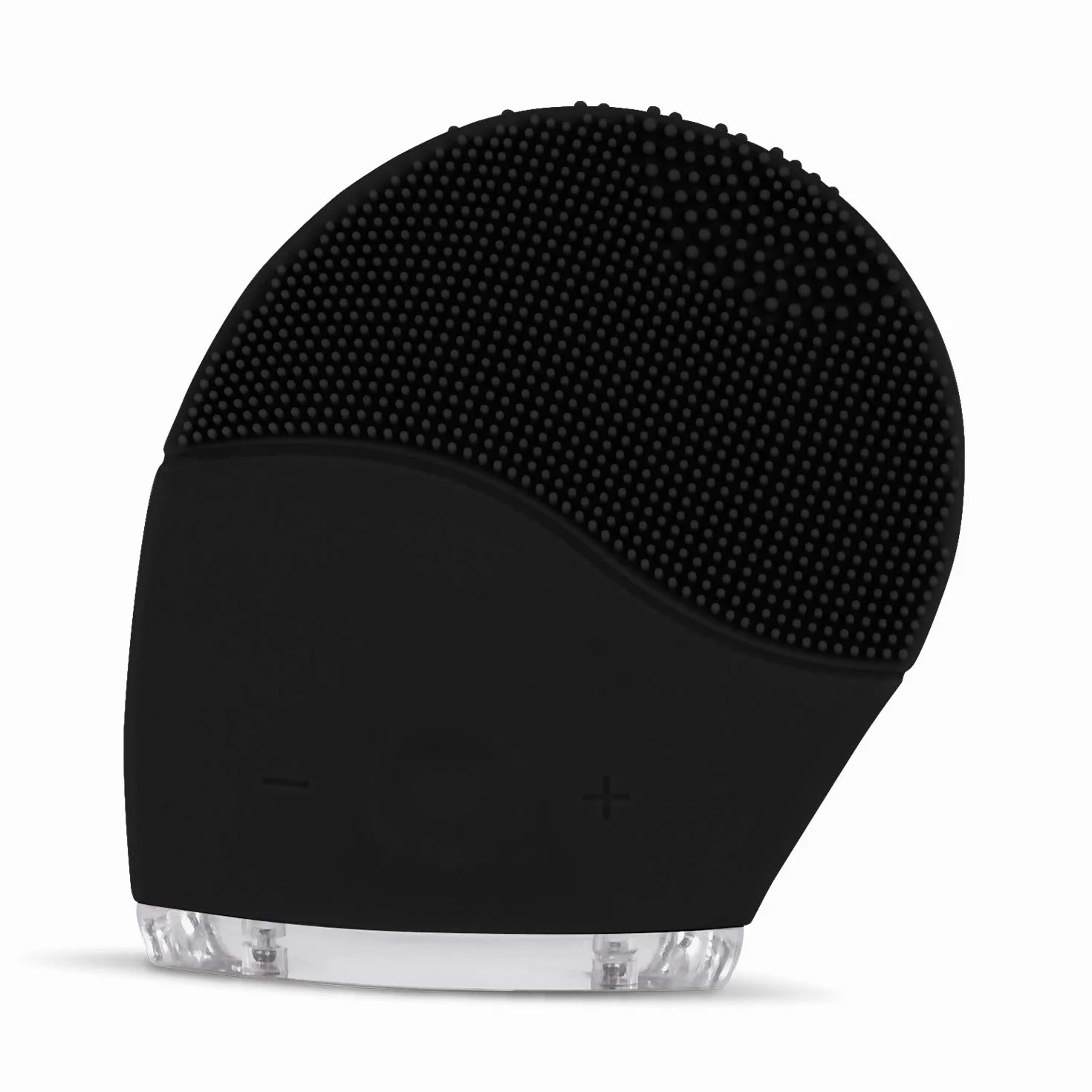 CREATE/FACE WAVE Limpiador Facial Negro Cepillo Facial de Silicona IPX5