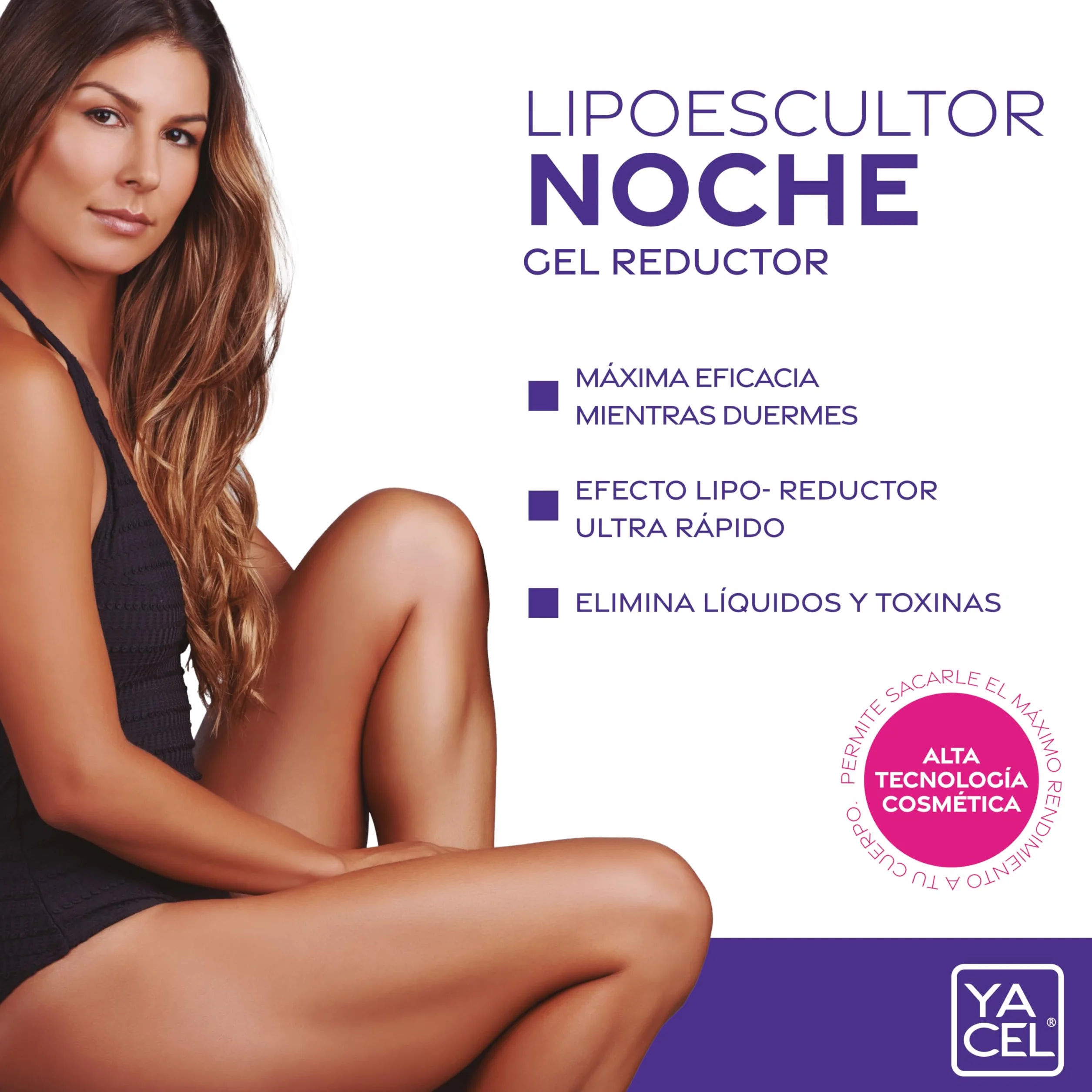 Yacel Lipoescultor Noche Gel Lipe-Reductor Quemagrasas 200ml