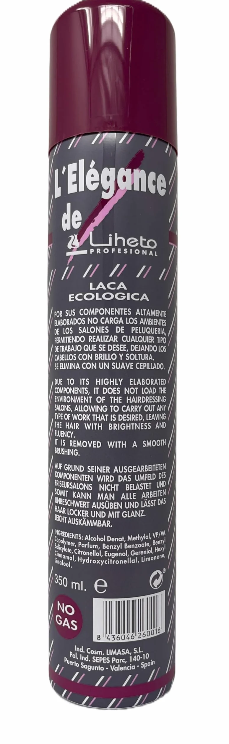 LIHETO Laca Elegance Ecologica 350 ML
