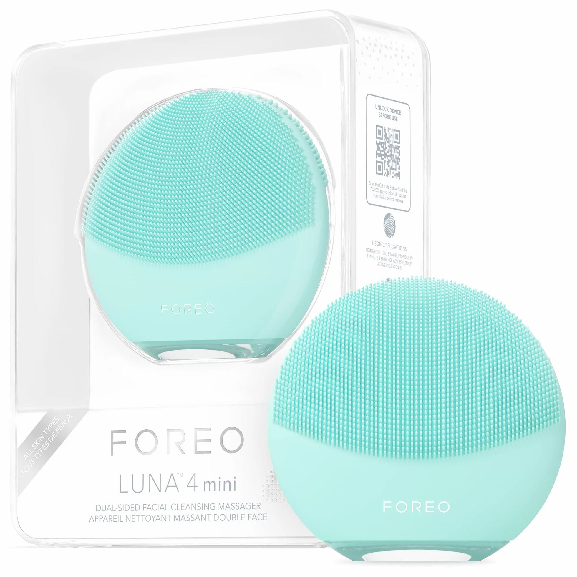 FOREO LUNA 4 mini cepillo de limpieza facial y masajeador facial