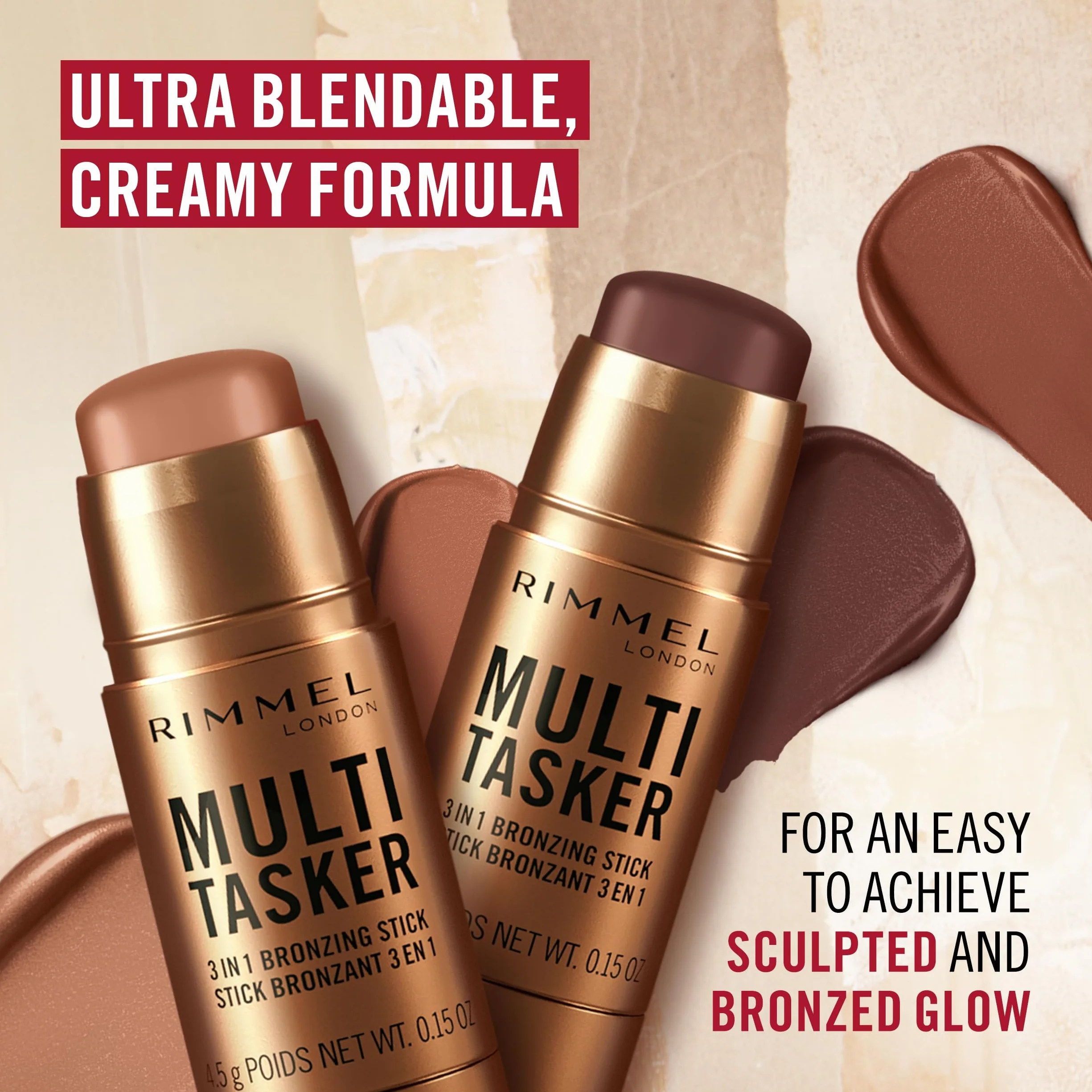 Rimmel London Multitasker Bronzing Stick Medium 002 4,5g