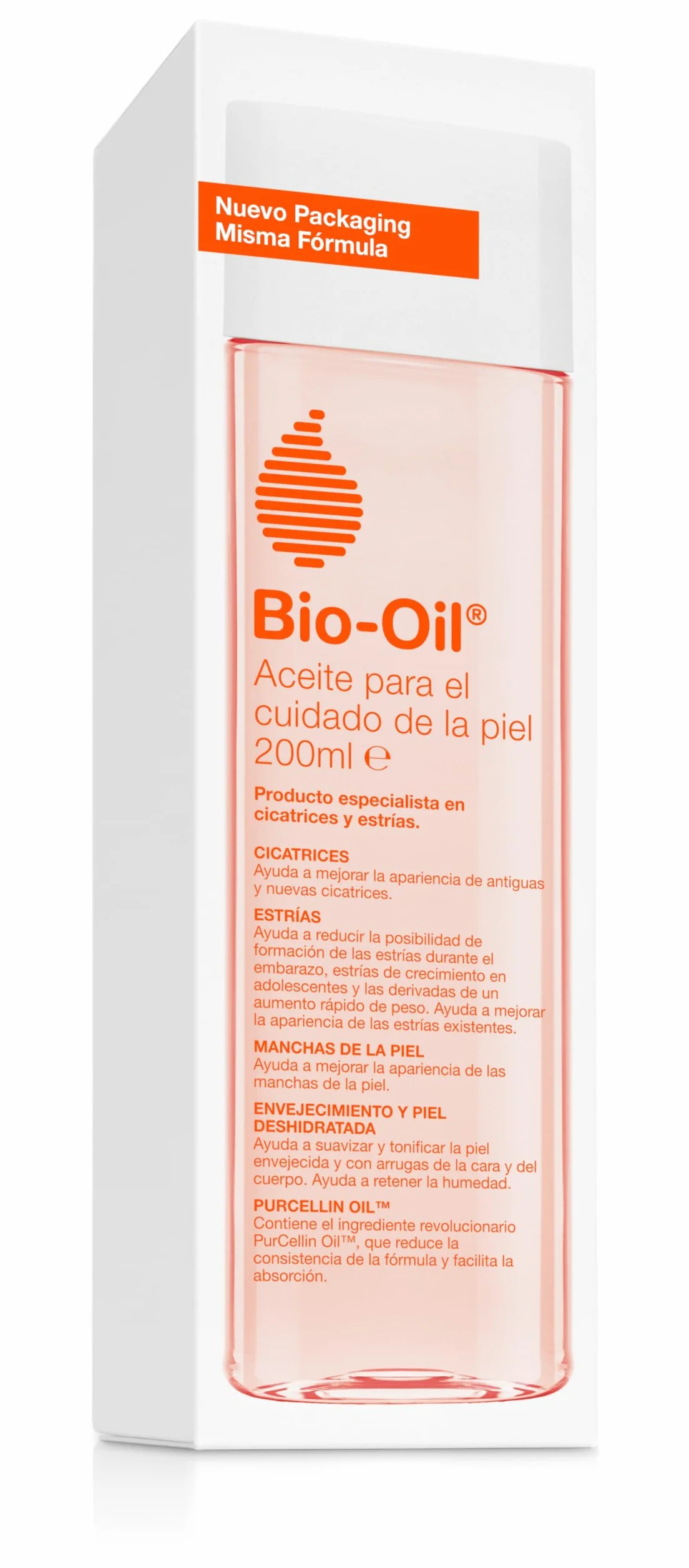 Bio-Oil Aceite para el Cuidado de la Piel con Estrías Cicatrices y Manchas 200 ml