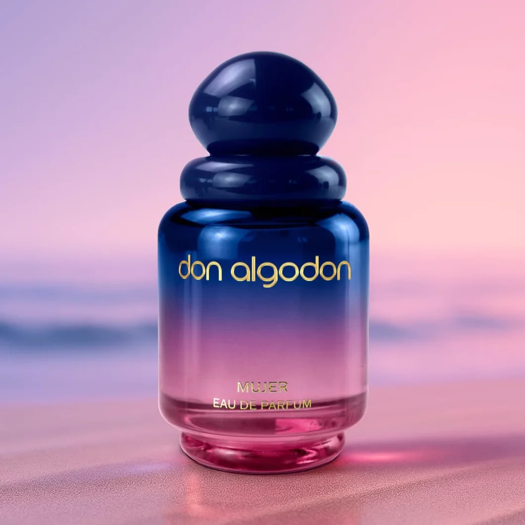 Don Algodón Set Eau de Parfum Mujer 100 ml + 30 ml Perfume floral gourmand con lirios del desierto, coco e iris