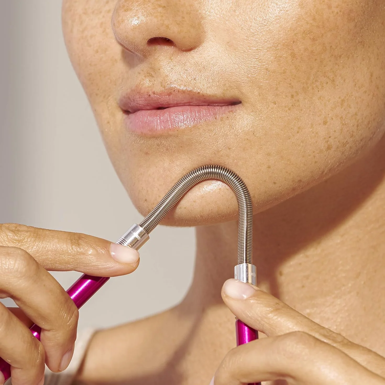 TWEEZERMAN Depiladora facial (depilación ligera, depilación, depiladora smooth finish), rosa