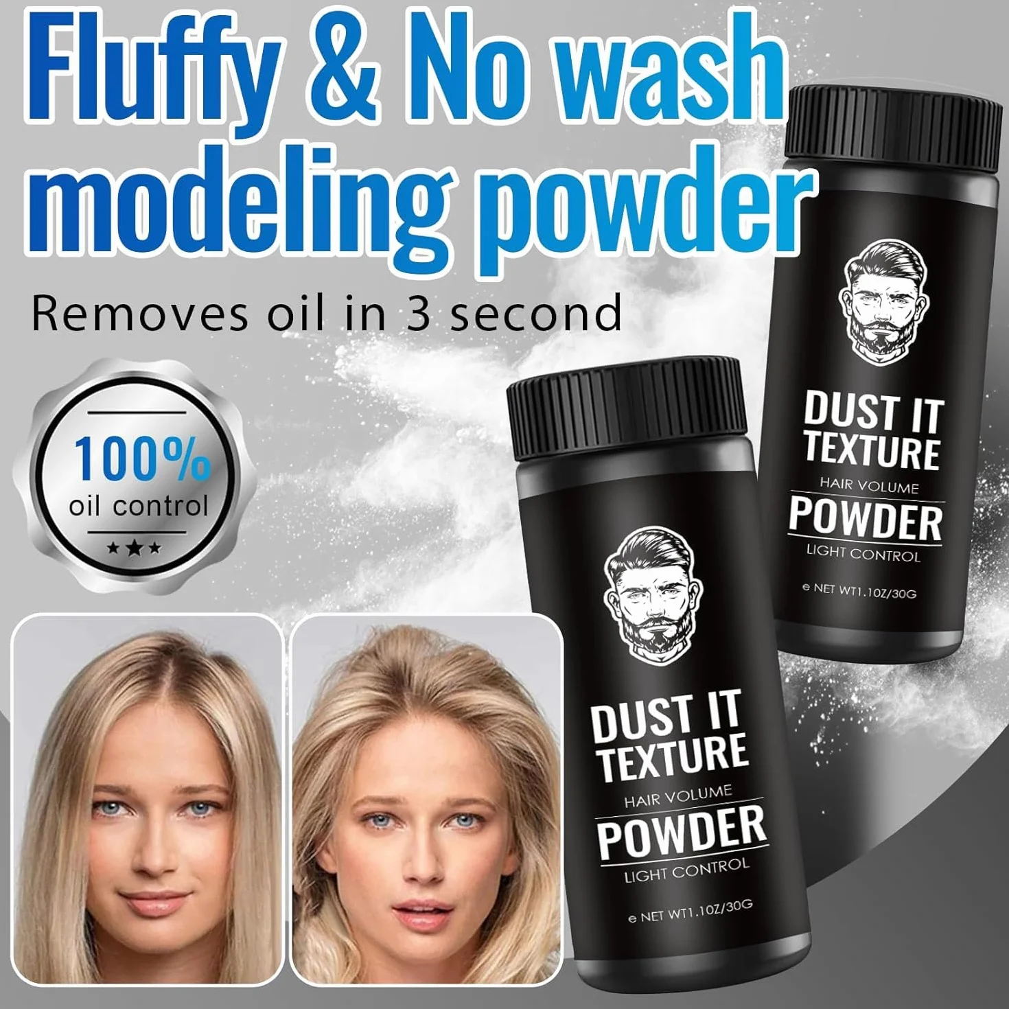 Polvos Texturizantes Mate 30g para el Pelo Volumen