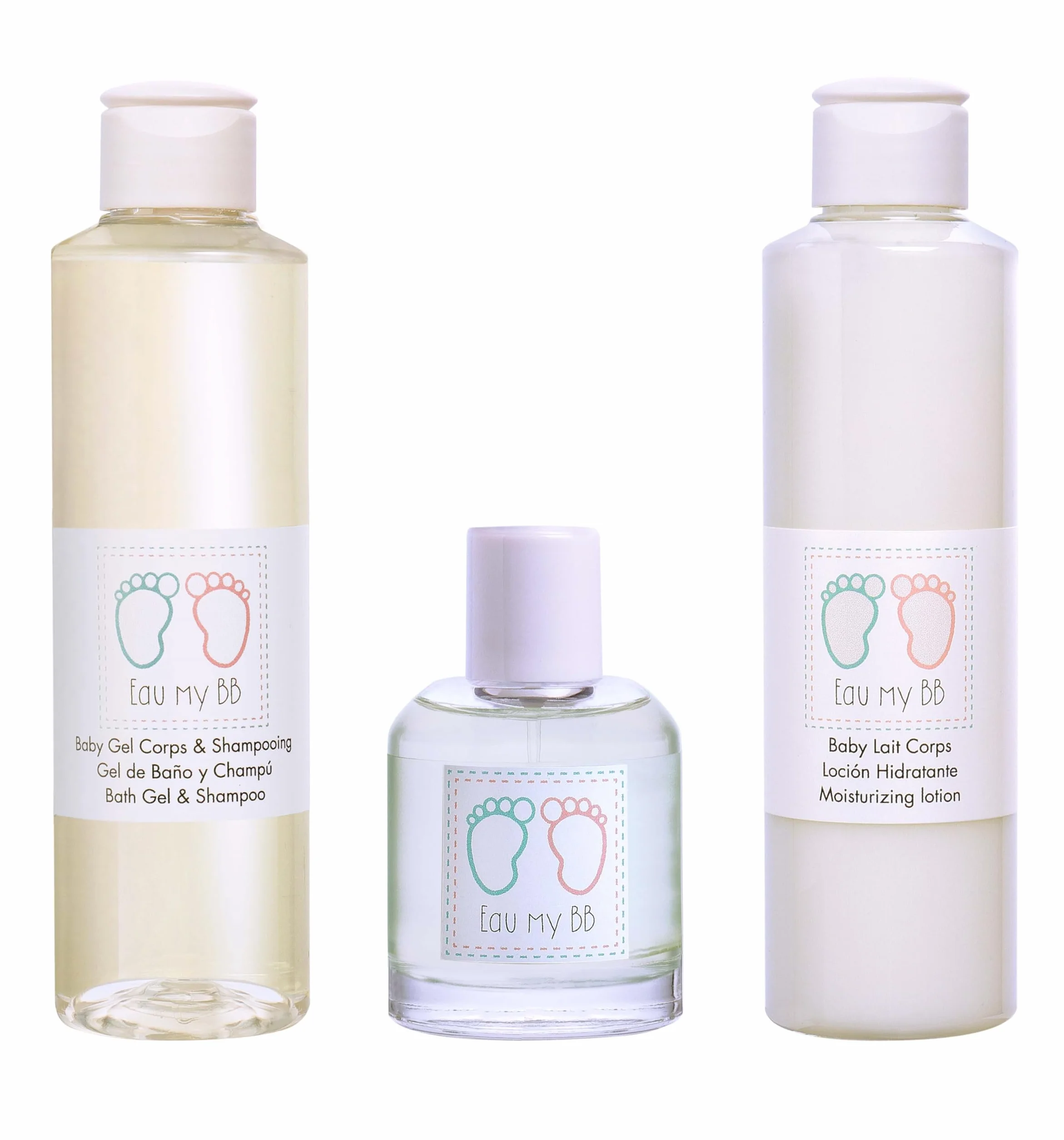 Eau de Toilette 60ml Gel de Baño y Champú 200ml Loción Hidratante 200ml Set