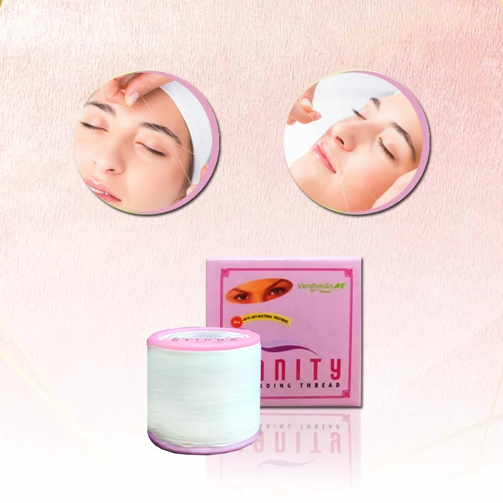 2 bobinas 300 m hilo depilación cejas extra suave fuerte anti bacteriano