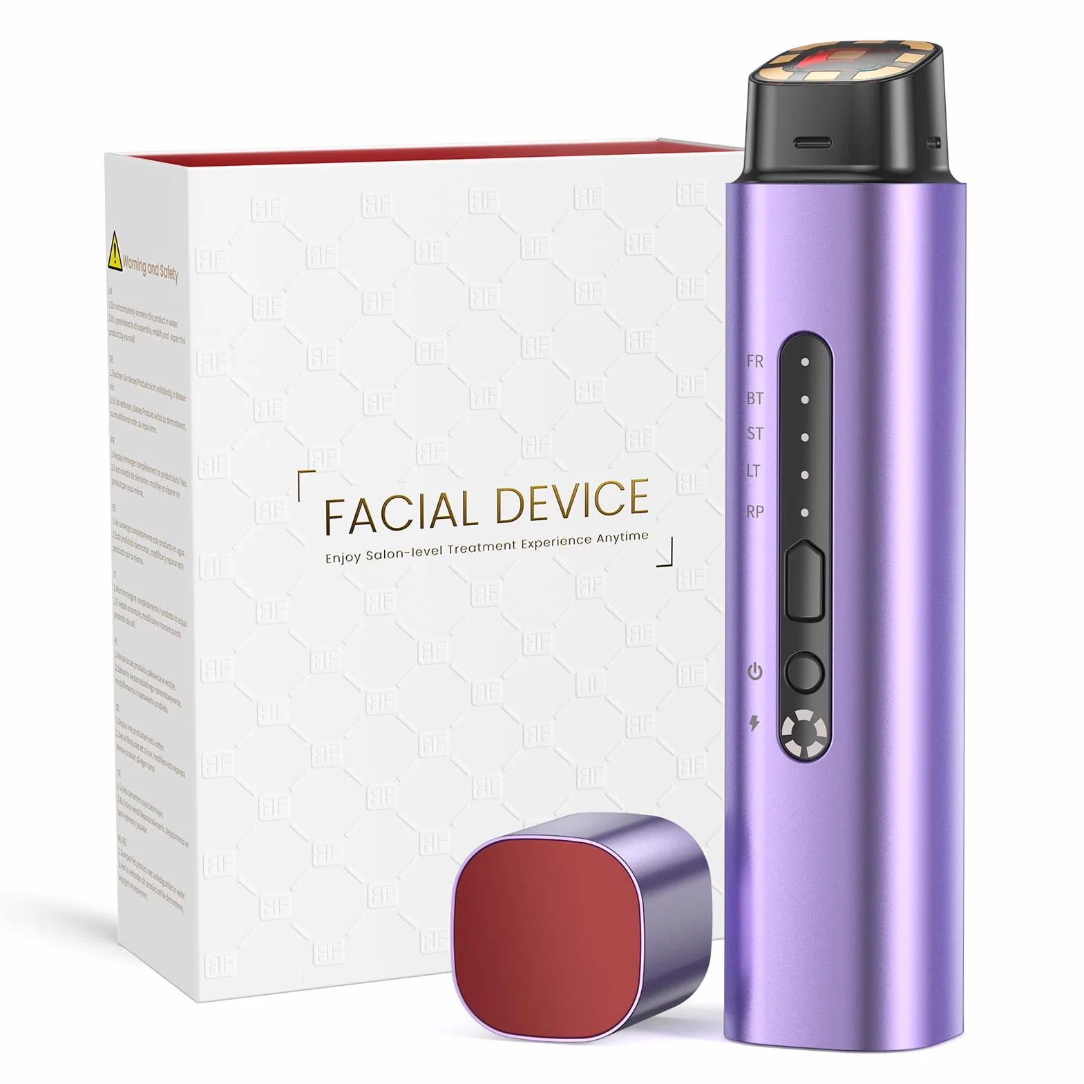 Aparato Radiofrecuencia Facial 5 en 1 Masajeador Facial de Microcorriente Antiarrugas Reafirmante Lifting Rostro y Cuello