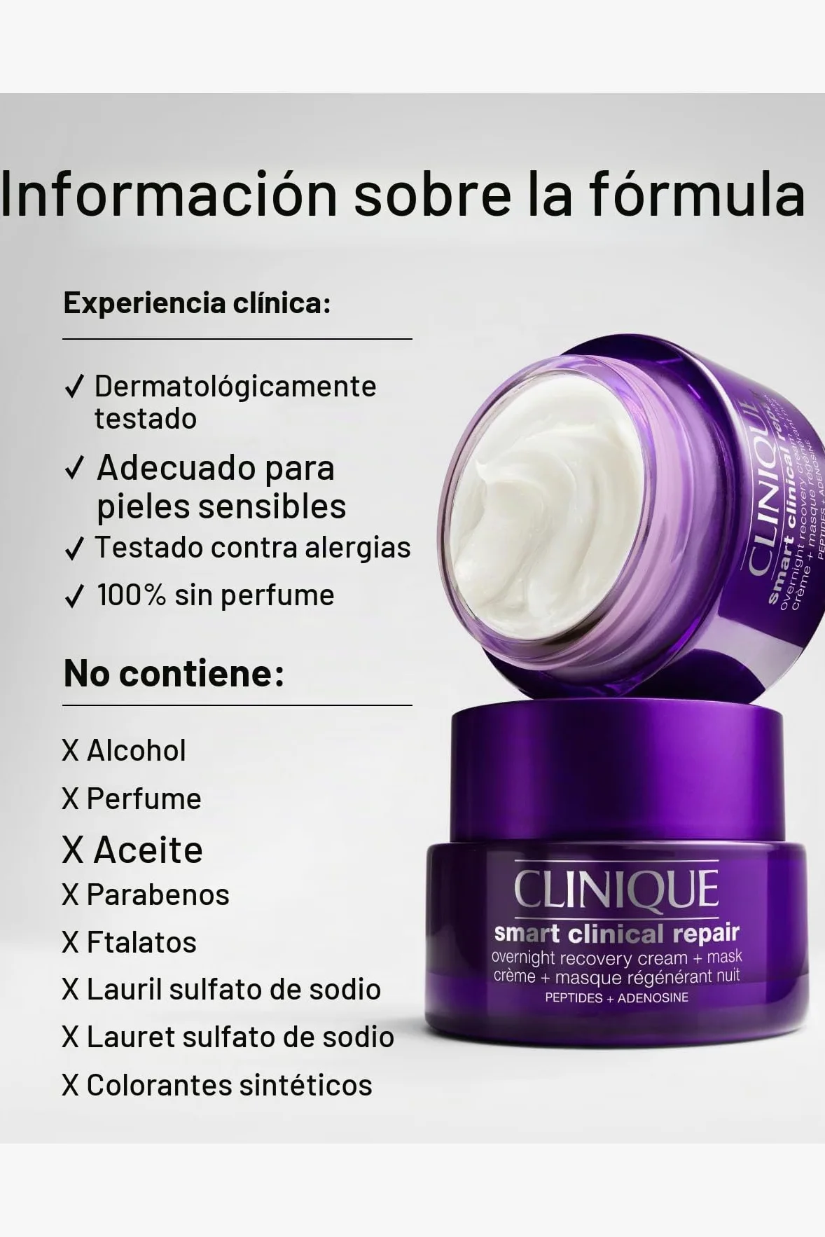 Clinique Smart Clinical Repair Cream + Night Mask 50ML