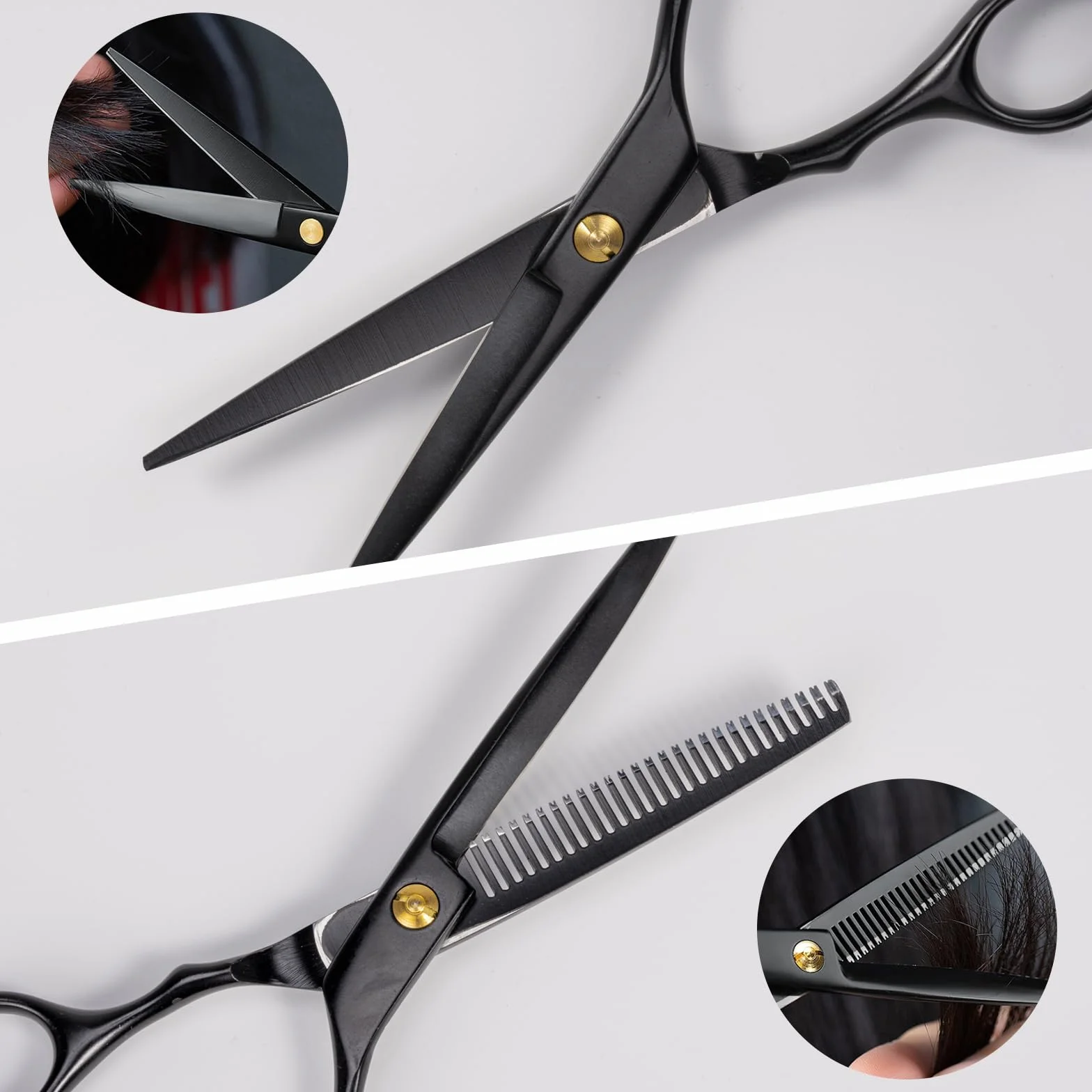 Tijeras Peluqueria Profesional 12 Set Corte de Pelo