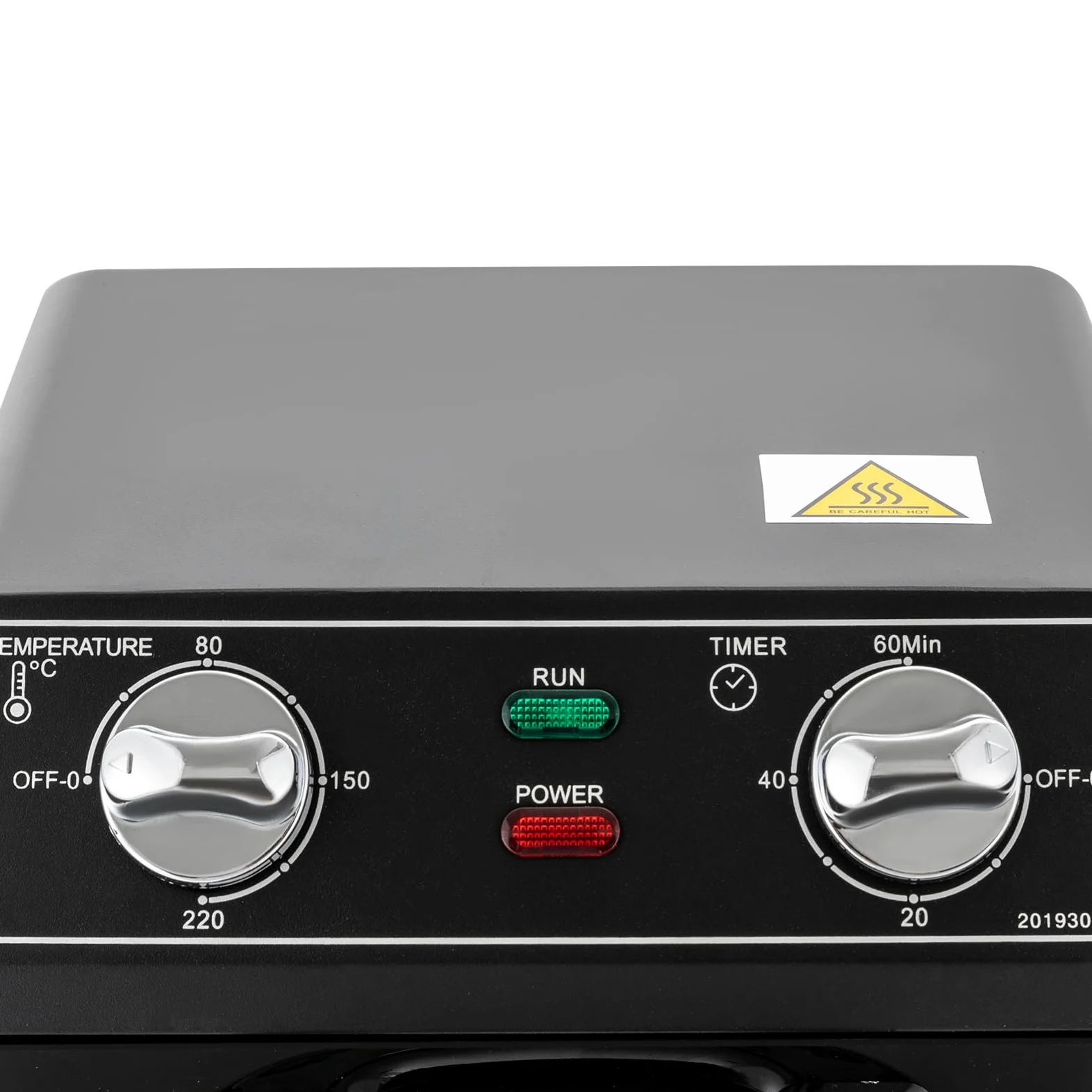 Esterilizador de Alta Temperatura de 2 Niveles, 8L, 600W, Temperatura Ajustable 0-220 ℃, Tiempo Ajustable 0-60 Min, 22 x 21 x 31,5 Cm (Negro)
