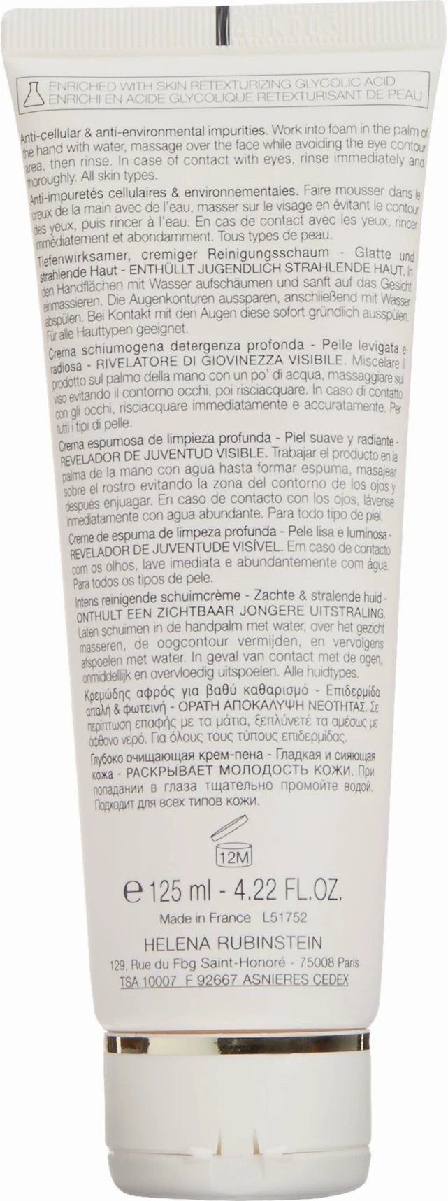 Helena Rubinstein - Pure Ritual Care In Foam - Espuma limpiadora profunda para mujer - 125 ml