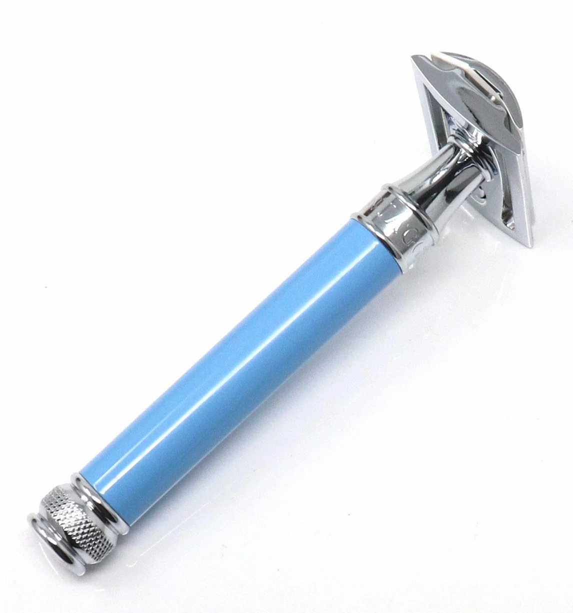Edwin Jagger Maquinilla De Afeitar Azul Mango Largo Delbe14Bl