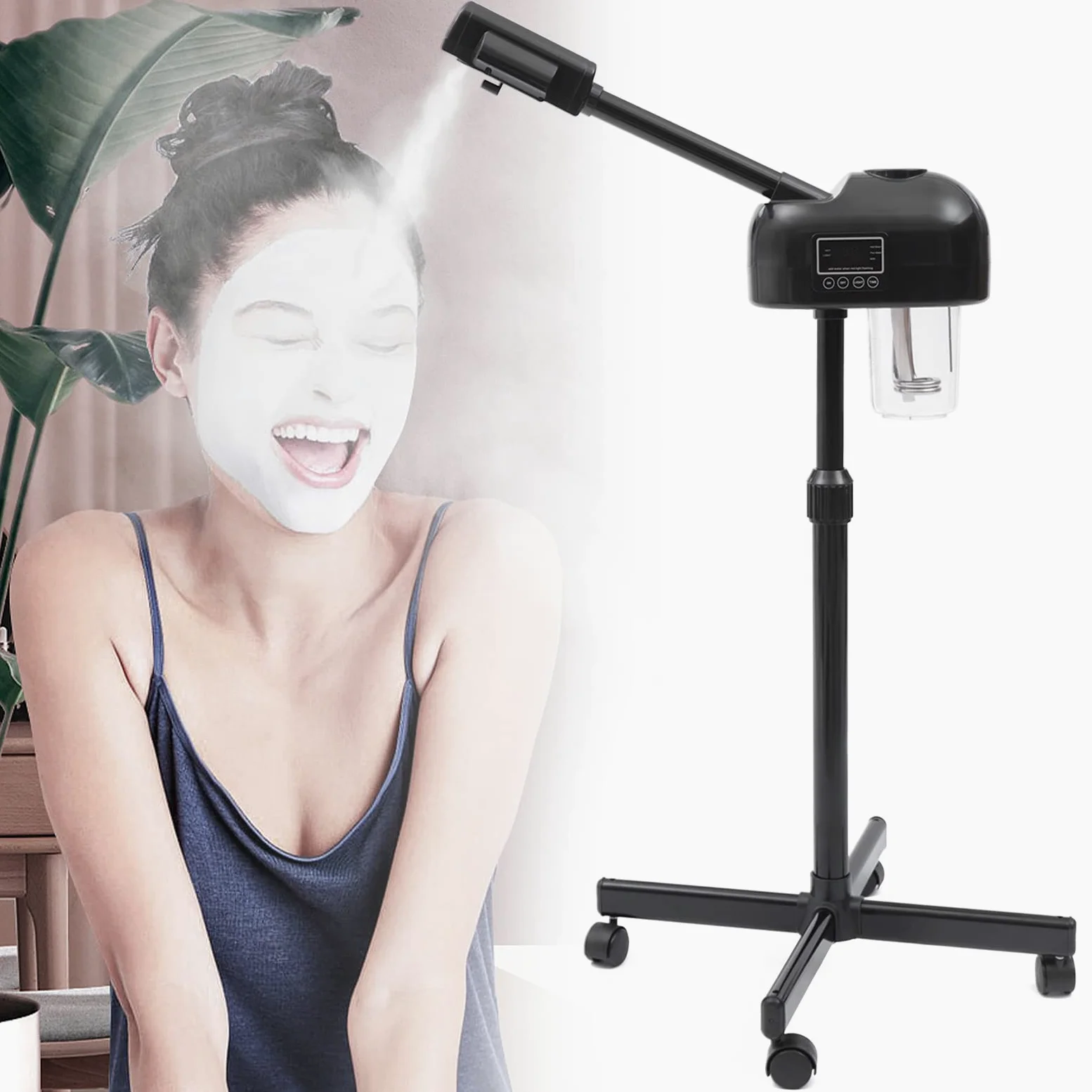 Vaporizador facial vertical, sauna facial, spa, humectante, vaporizador, salón de belleza, dispositivo de vapor, limpiador de poros, máquina de spa de vapor