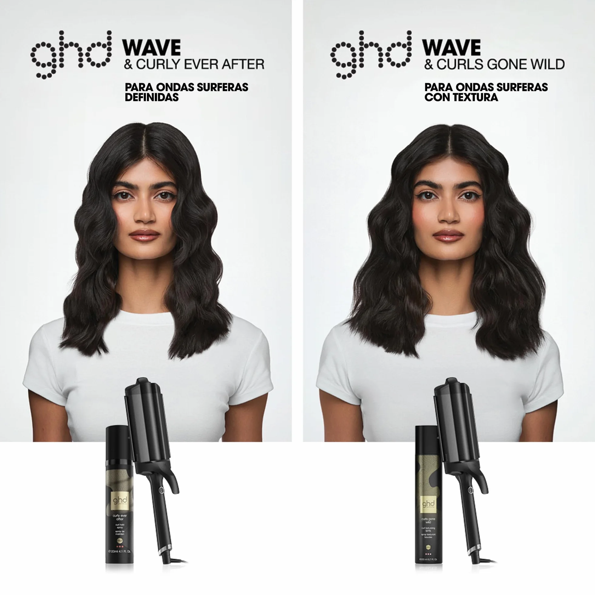 GHD Curly Ever After Spray Profesional para Fijar y Crear Rizos y Ondas, 120ml