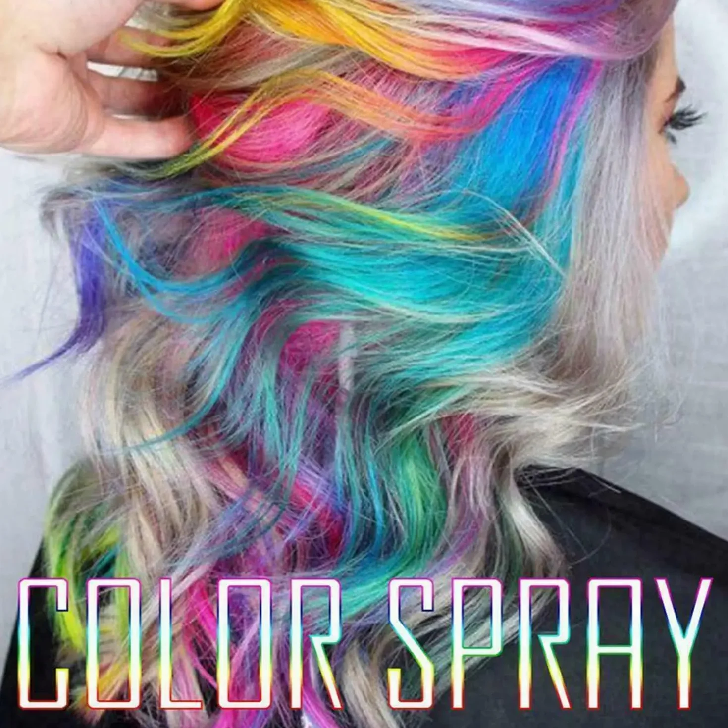 Spray Temporal para Cabello Color Rosa Claro 125ml Efecto Vibrante Fácil Lavado