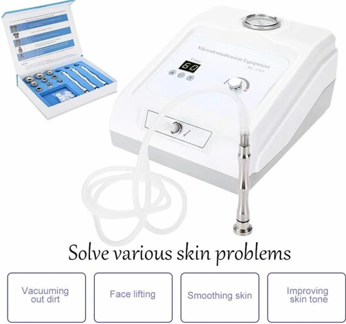 Máquina de microdermoabrasión - Dispositivo de cuidado facial para limpieza de la piel y tratamiento de belleza, equipo profesional de cuidado de la piel para uso doméstico