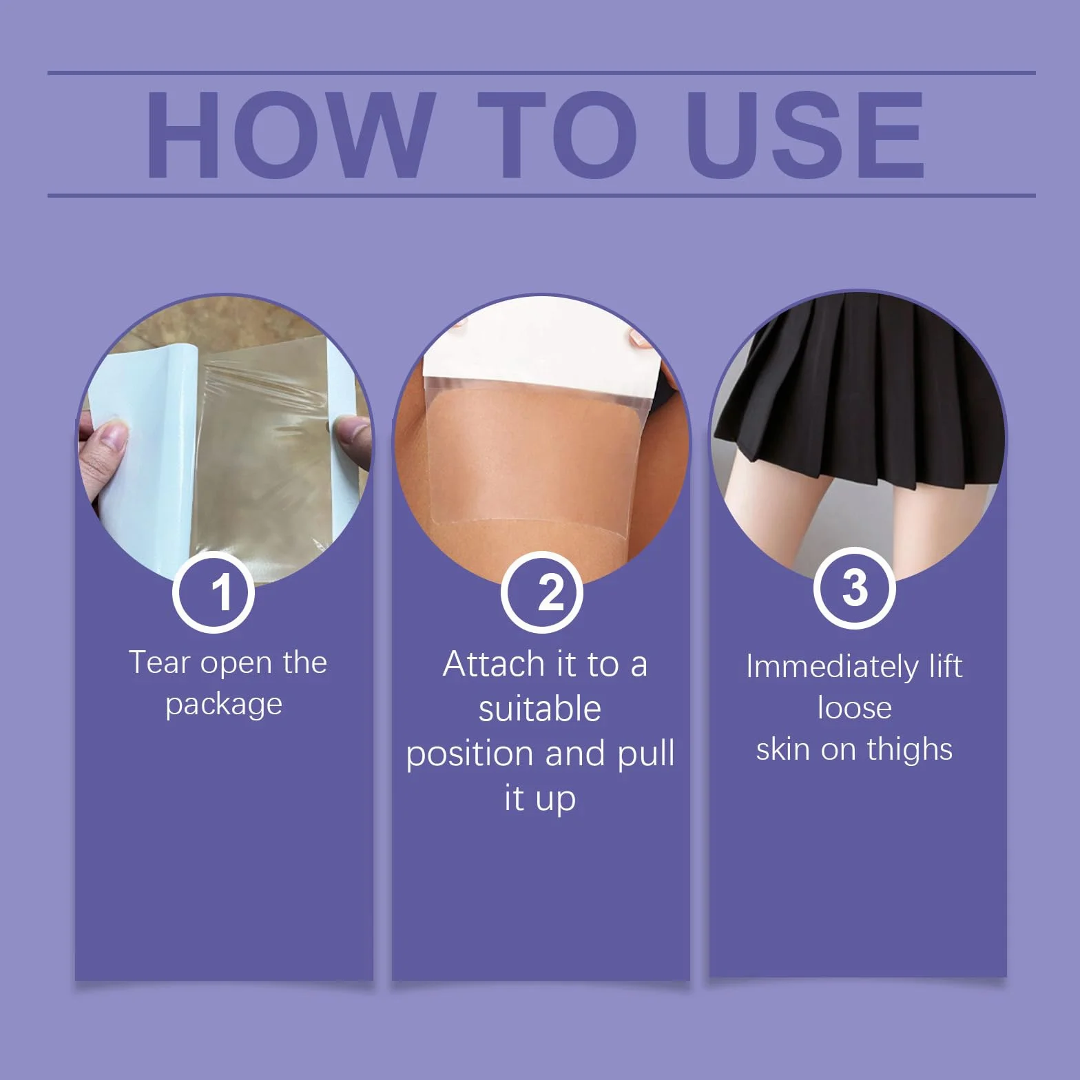 Cinta para Muslos Reafirmante Adelgazante, Parche para Piernas, Celulitis Liso (30 Piezas)