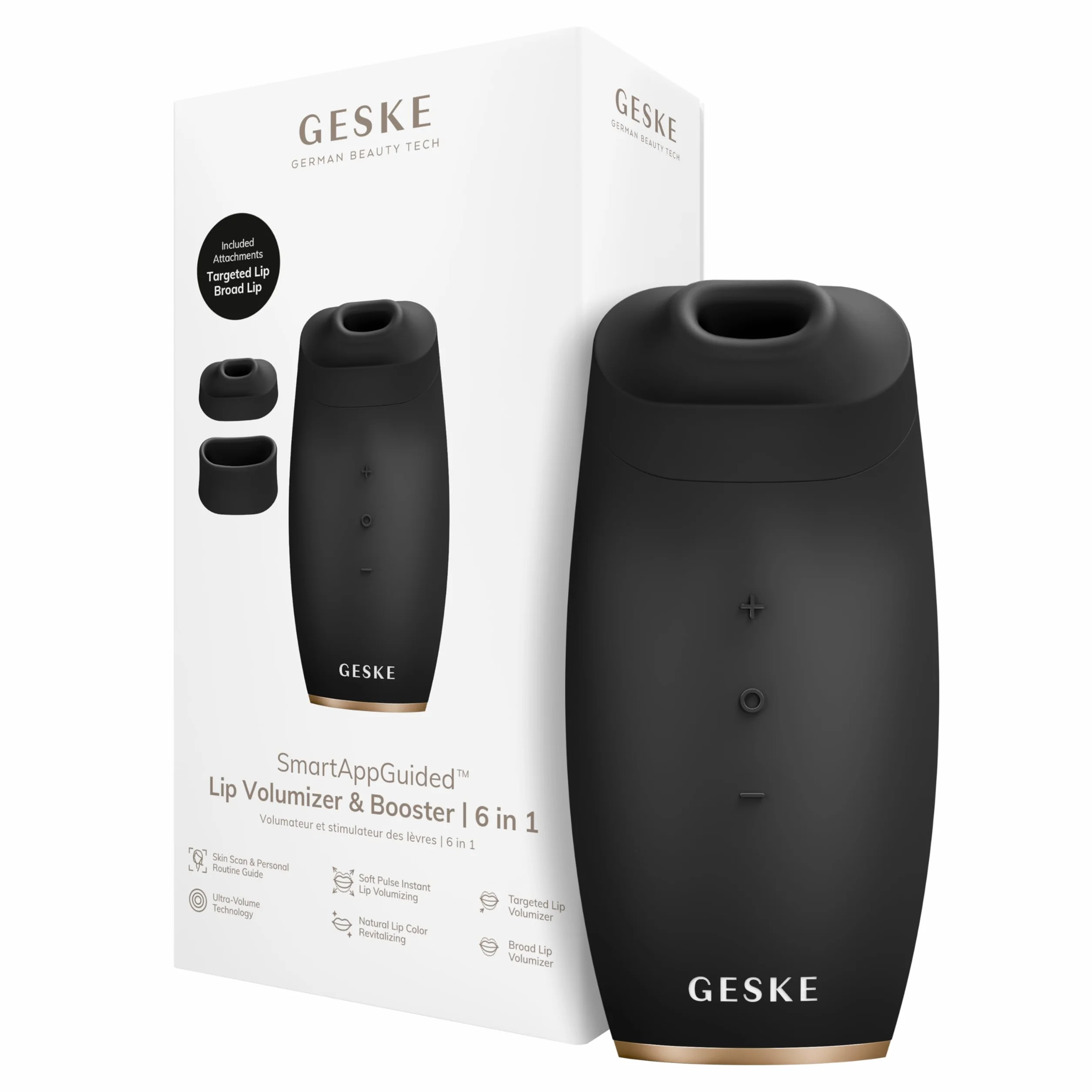 GESKE SmartAppGuided™ Lip Volumizer & Booster 6 en 1 Rellenador de labios automático