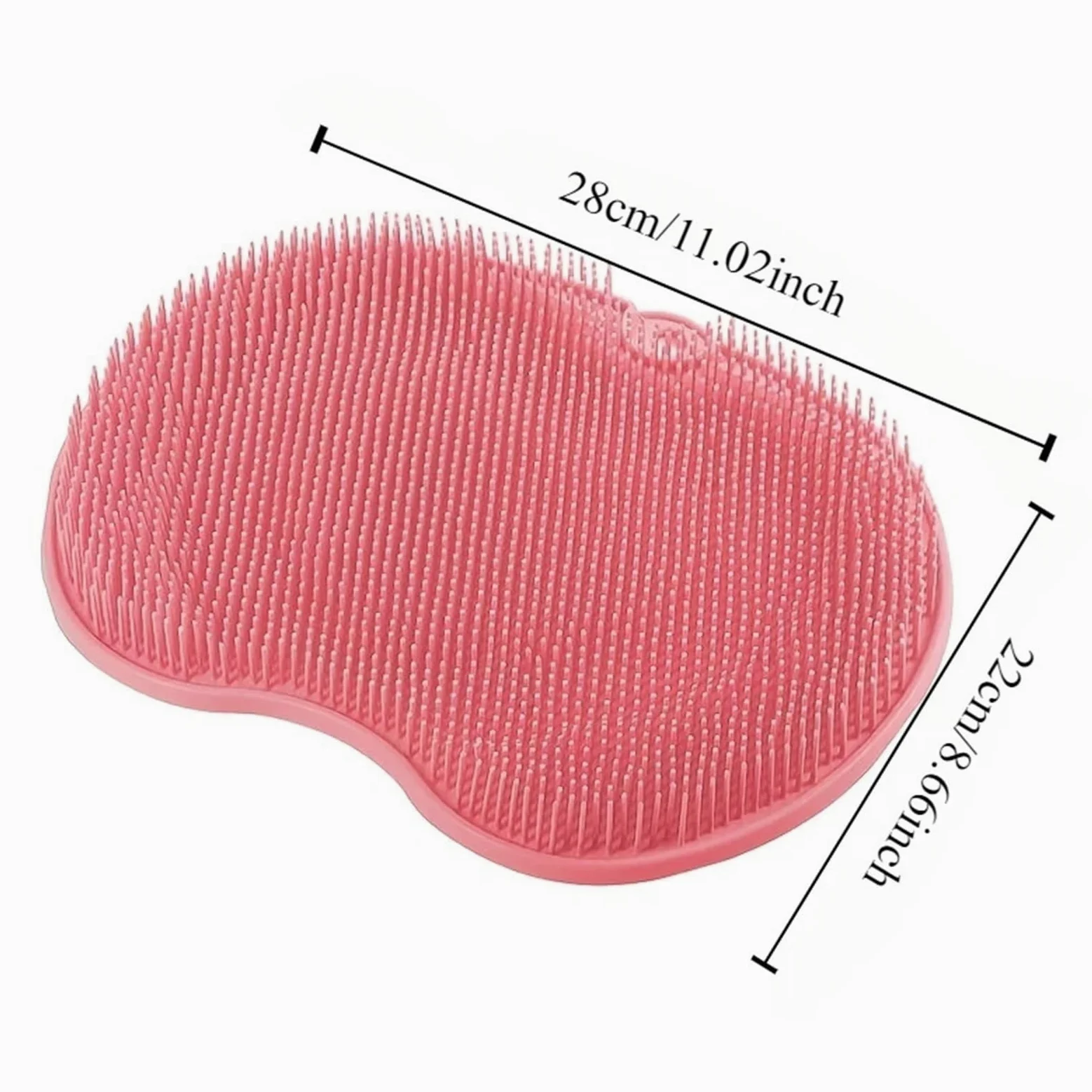 2 uds Cepillo de baño Almohadilla Exfoliante Almohadilla de Masaje de pies de Ducha Cepillo de Ventosa for Limpiar la Parte Trasera del pie Cepillo de Lavado Cuerpo de baño para Baño(Gray)