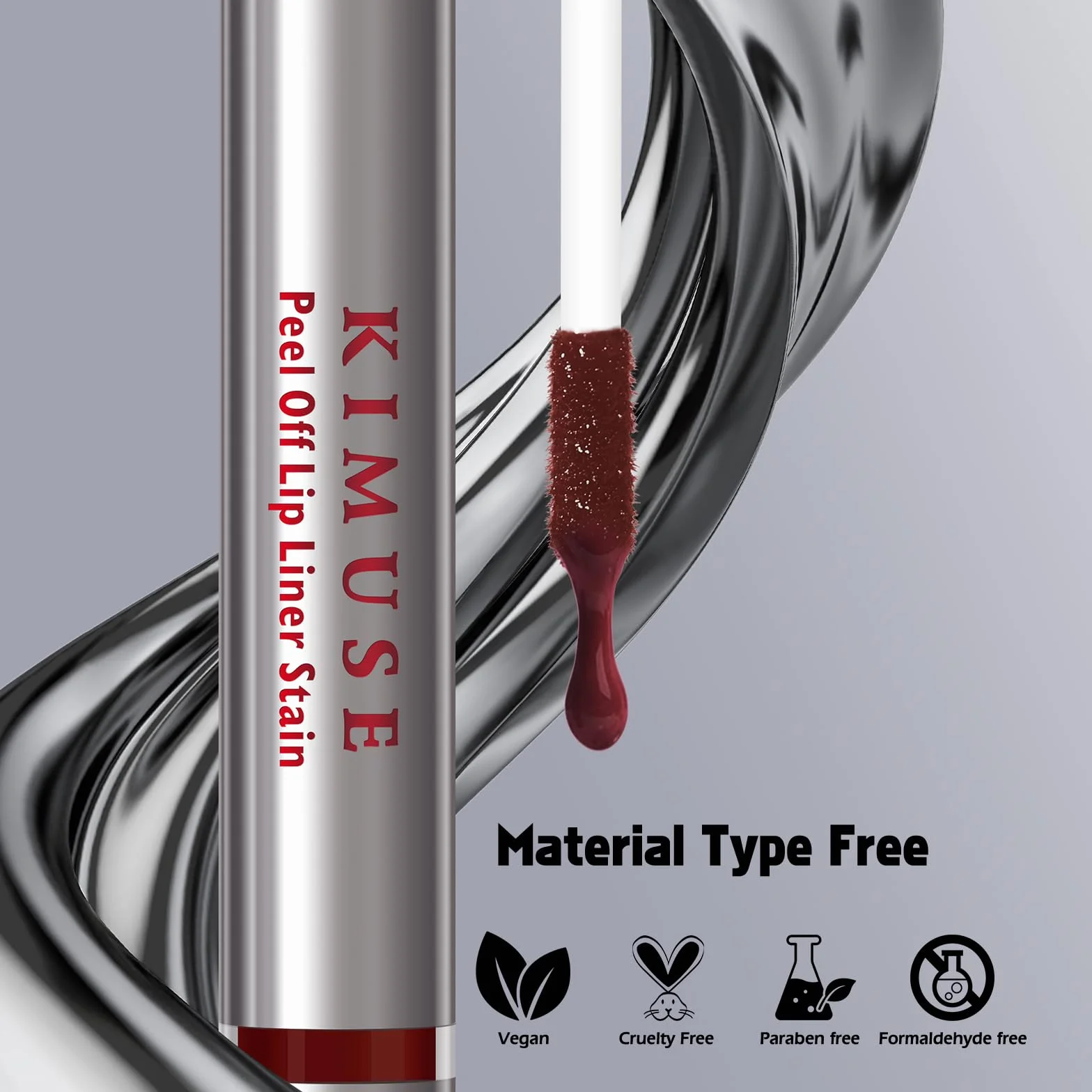 KIMUSE Peel Off Lip Liner Stain, Lápiz de Contorno de Labios Extraíble, Mate, Impermeable, Larga Duración