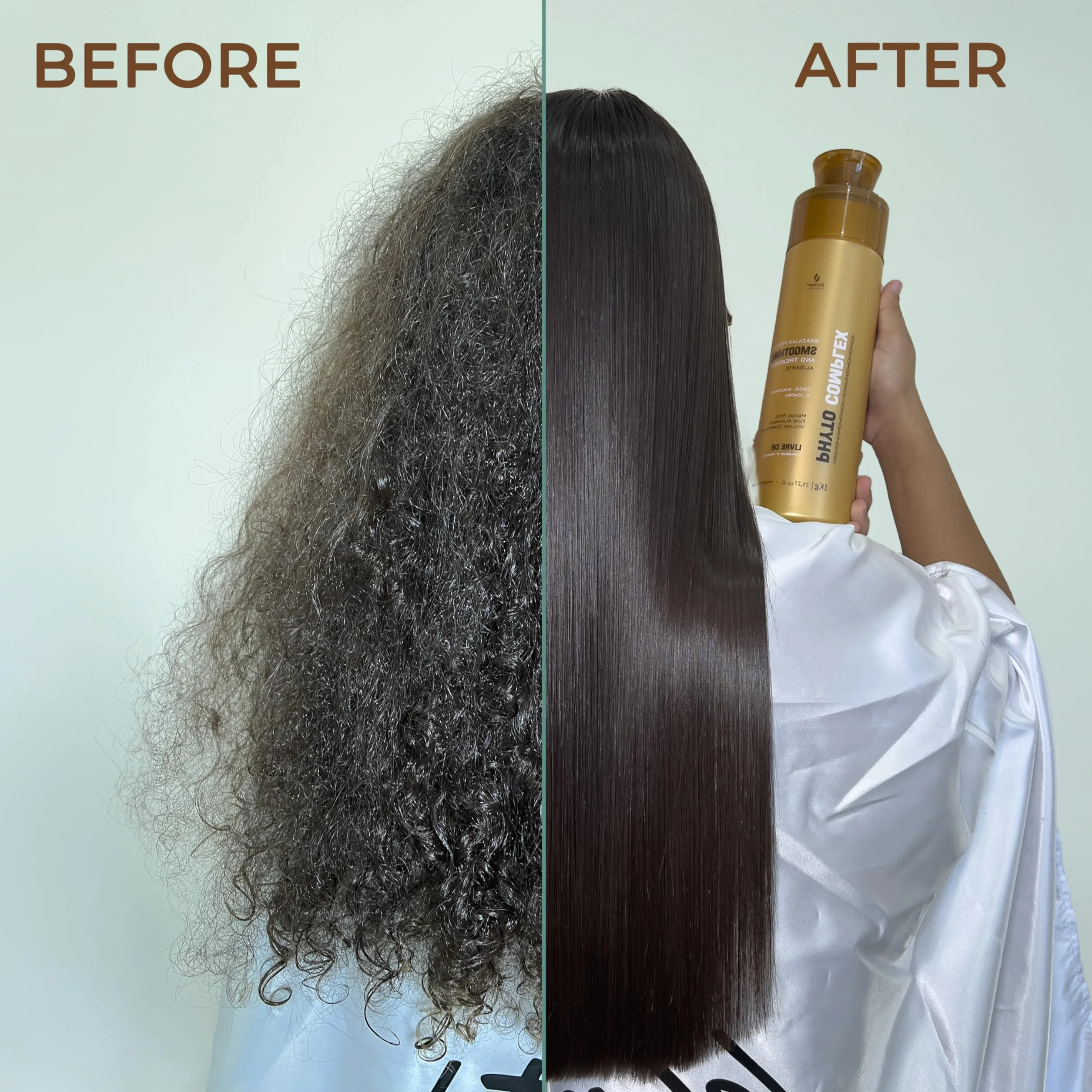 Let Me Be Alisado Brasileño Orgánico Profesional Phyto Complex Sin Formol Keratina Hidrolilzada Tratamiento Capilar Anti-Frizz 300ml