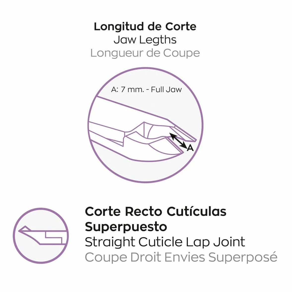 Alicate Cutícula 10 cm Boca Corte 7 mm 3 Claveles