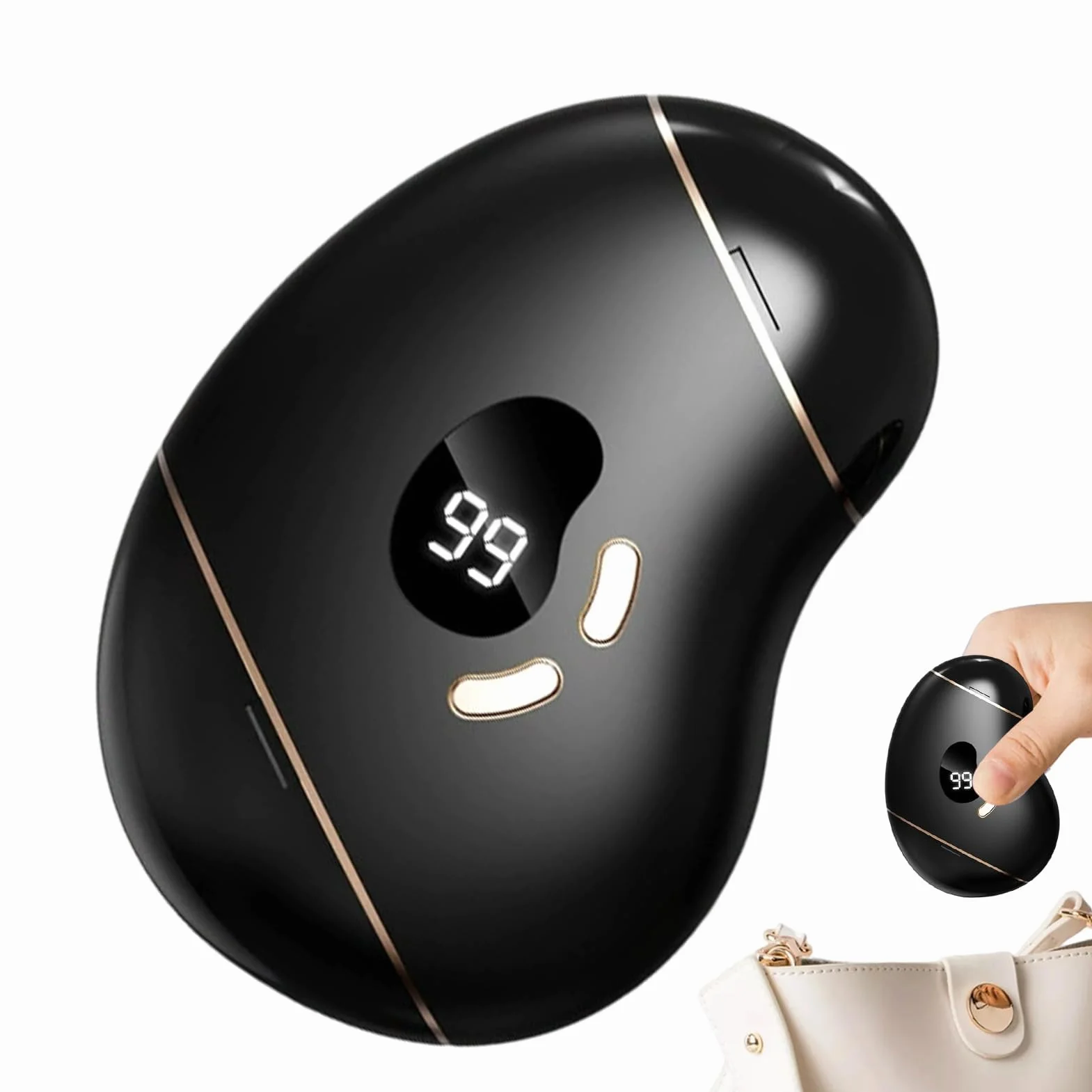 cortauñas, Lima de uñas eléctrica - Recargable automática con Almacenamiento Incorporado Práctica Herramienta manicura y cortaúñas(Black)