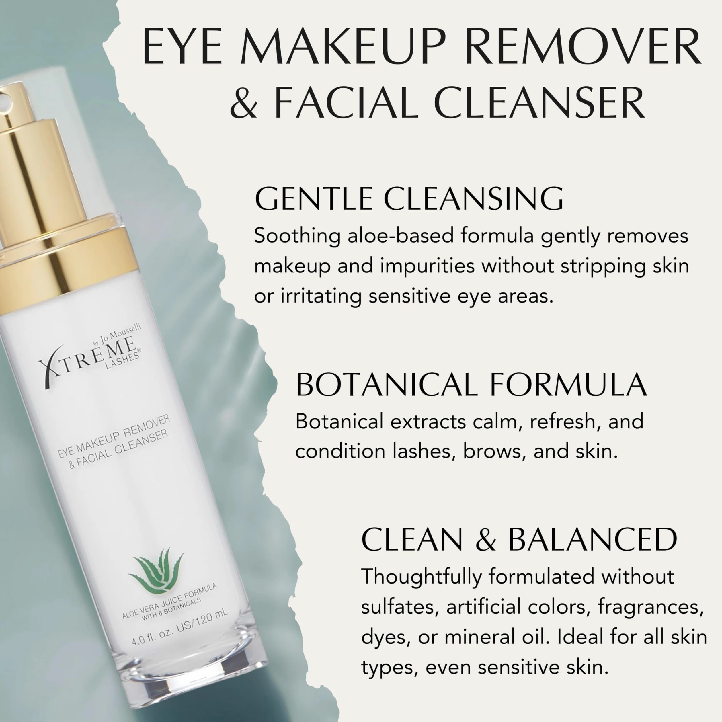 Xtreme Lashes Eye Makeup Remover and Facial Cleanser (120mL) by Xtreme Lashes
