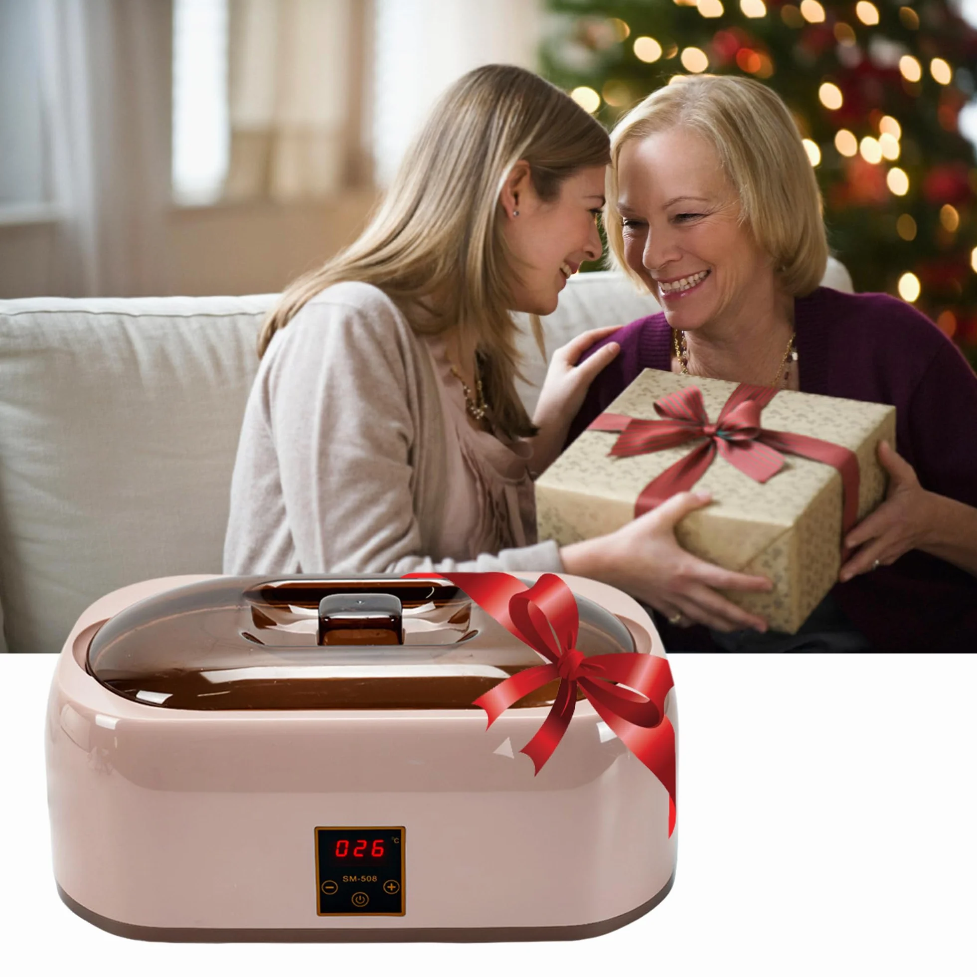 Baño de parafina – Cera de parafina versátil para manos y pies, incluye cera de parafina para baño de parafina, mejorada con tecnología LED de mano