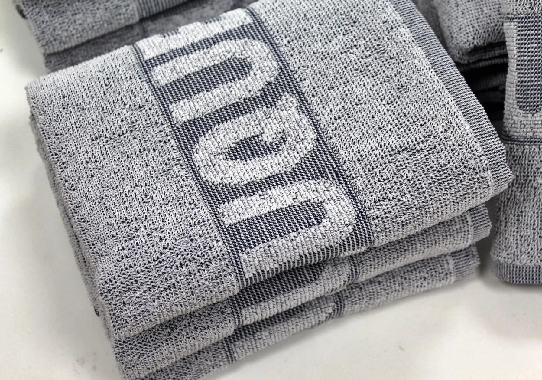 Juego de Toallas de Peluquería 10 Piezas 100% Algodón 450 gr 50x90 cm Toalla de Baño Gris