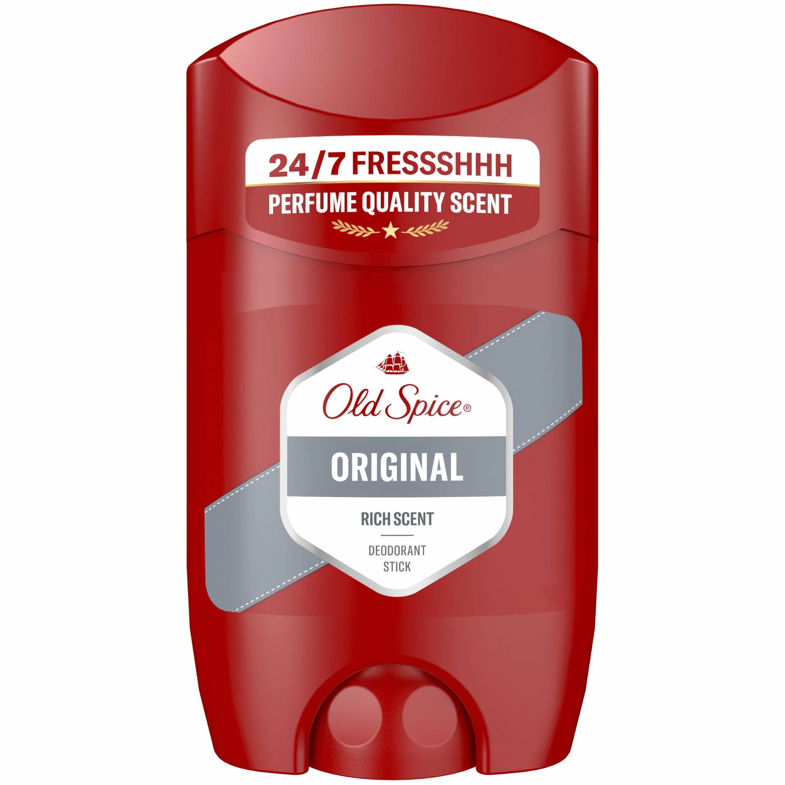 Old Spice Original Desodorante en Barra para Hombres 4x50 ml, Fresco 24 Horas, Protección Contra el Mal Olor
