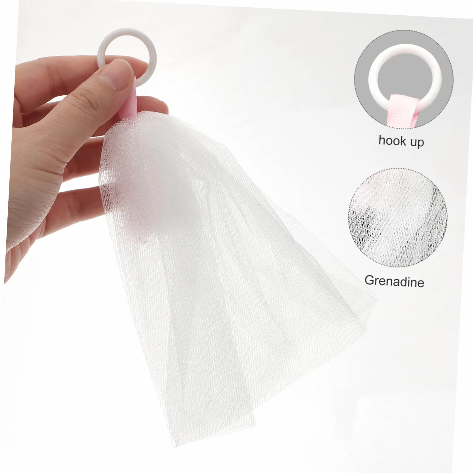 FRCOLOR Bolsa De Jabón Para Limpieza Facial 3 Unidades Tamaño Mediano Textura Suave Cordón Para Colgar