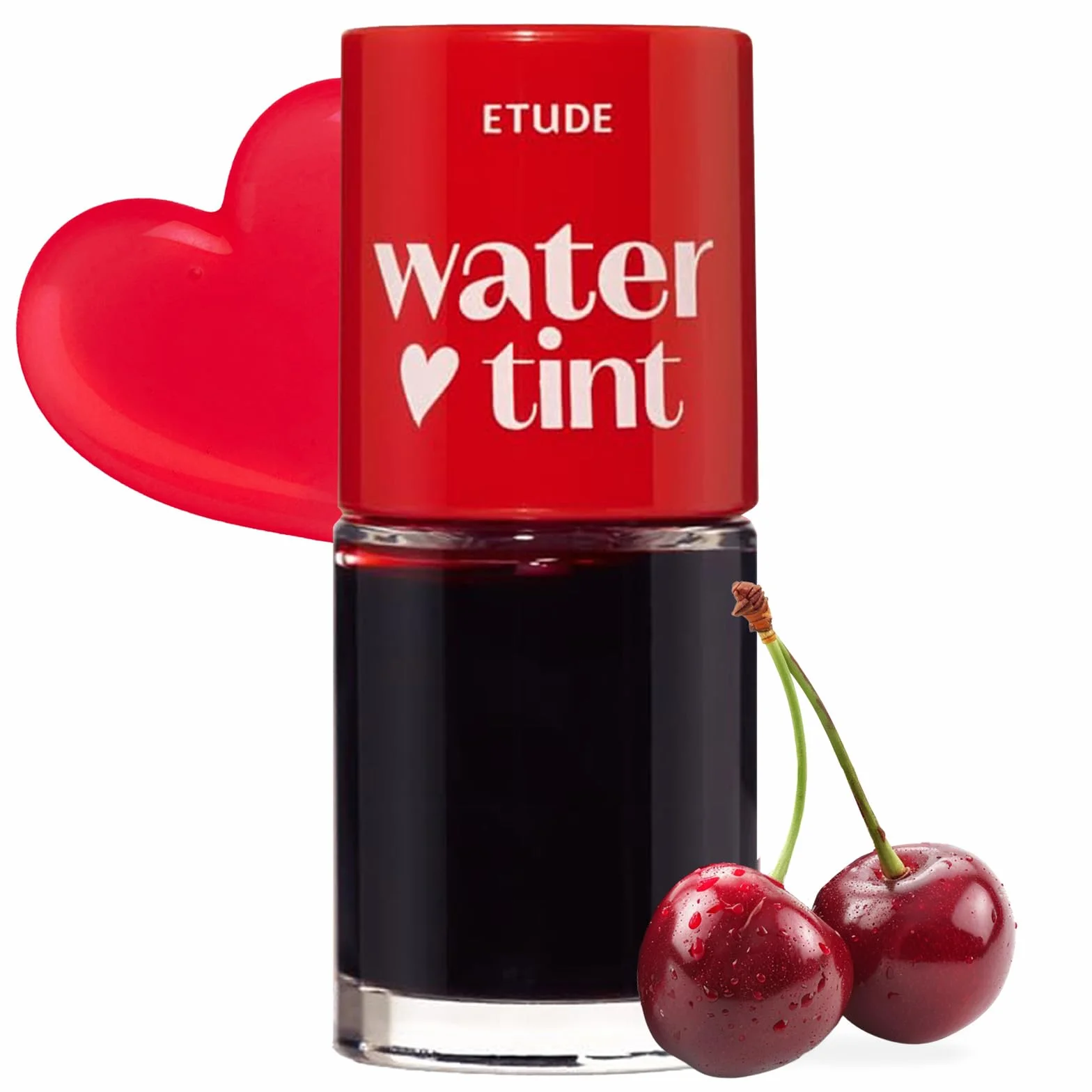 Etude House Dear Darling Tinte de Agua Cherry Ade (21AD) | Tinte de Labios Hidratante, Ligero y a Prueba de Manchas | K-Belleza