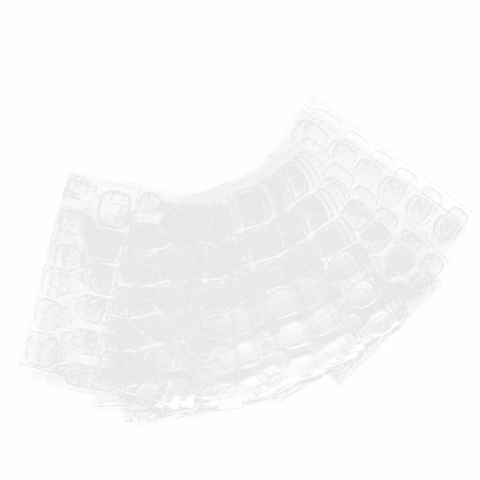 Cocoarm Adhesivo de Pegamento para Uñas, Pestañas Adhesivas Impermeables, 50 Hojas de Adhesivo de Doble Cara de Larga Duración para Mujeres y Niños