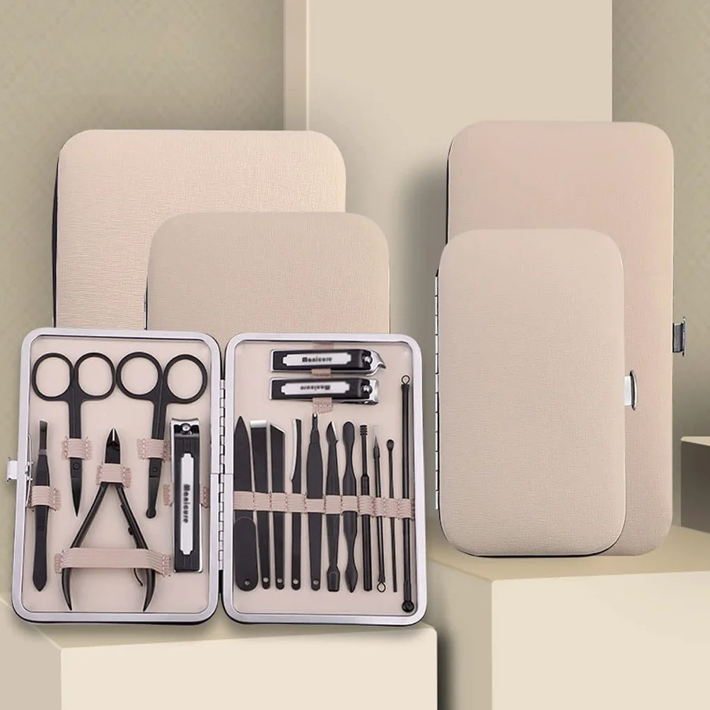 Kit de cortaúñas Juego de cortaúñas para adultos Cortaúñas de acero inoxidable para adultos Kit de pedicura Kit de belleza de manicura Kit de belleza de viaje portátil Juego de manicura (Tamaño : D) (