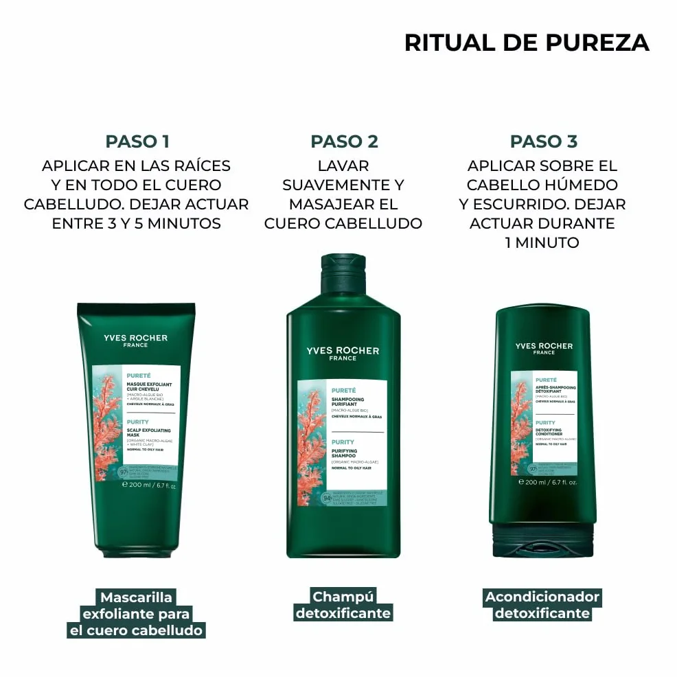Yves Rocher Scalp Exfoliating Mask 200 ml – Mascarilla Exfoliante Cuero Cabelludo