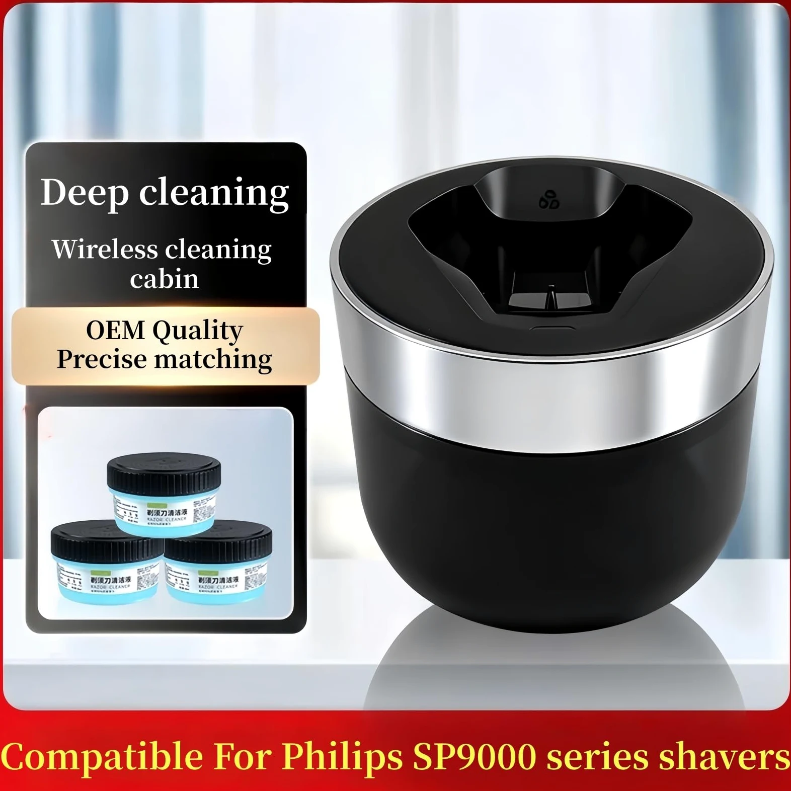 La Base De Limpieza Para Máquina De Afeitar Es Compatible Con Philips(Option 3)