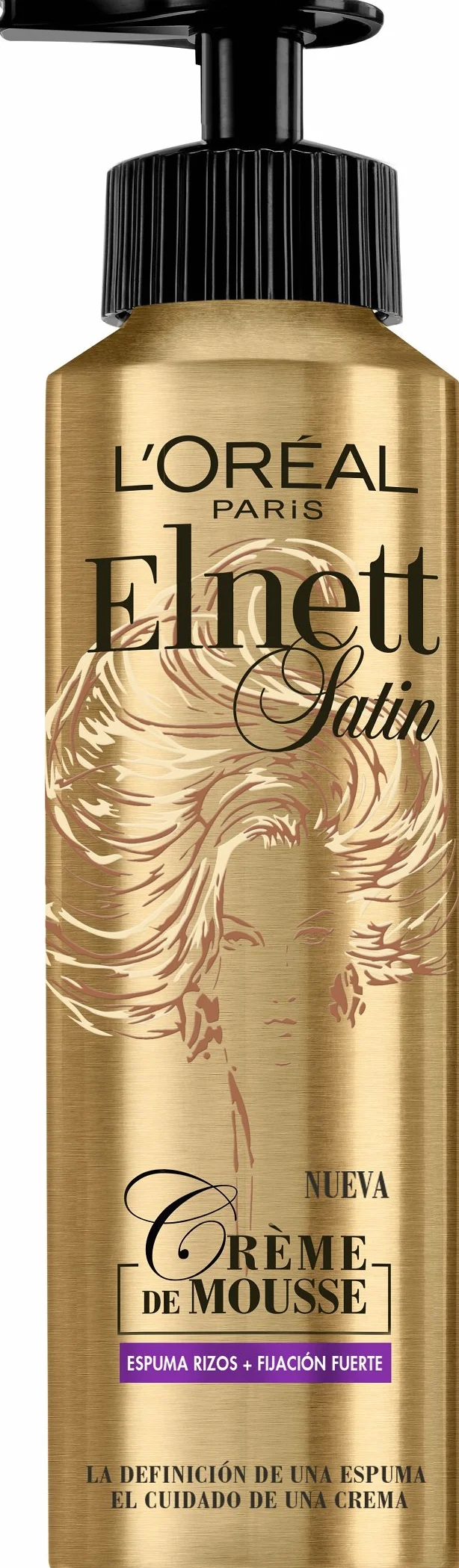 L'Oréal Paris Elnett Mousse Fijación Rizos, Espuma Para El Pelo 200 ml